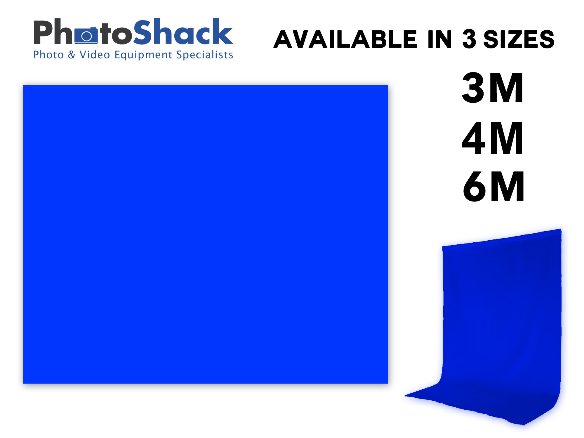 Chromakey Blue - Background Backdrop - 3 Available Sizes