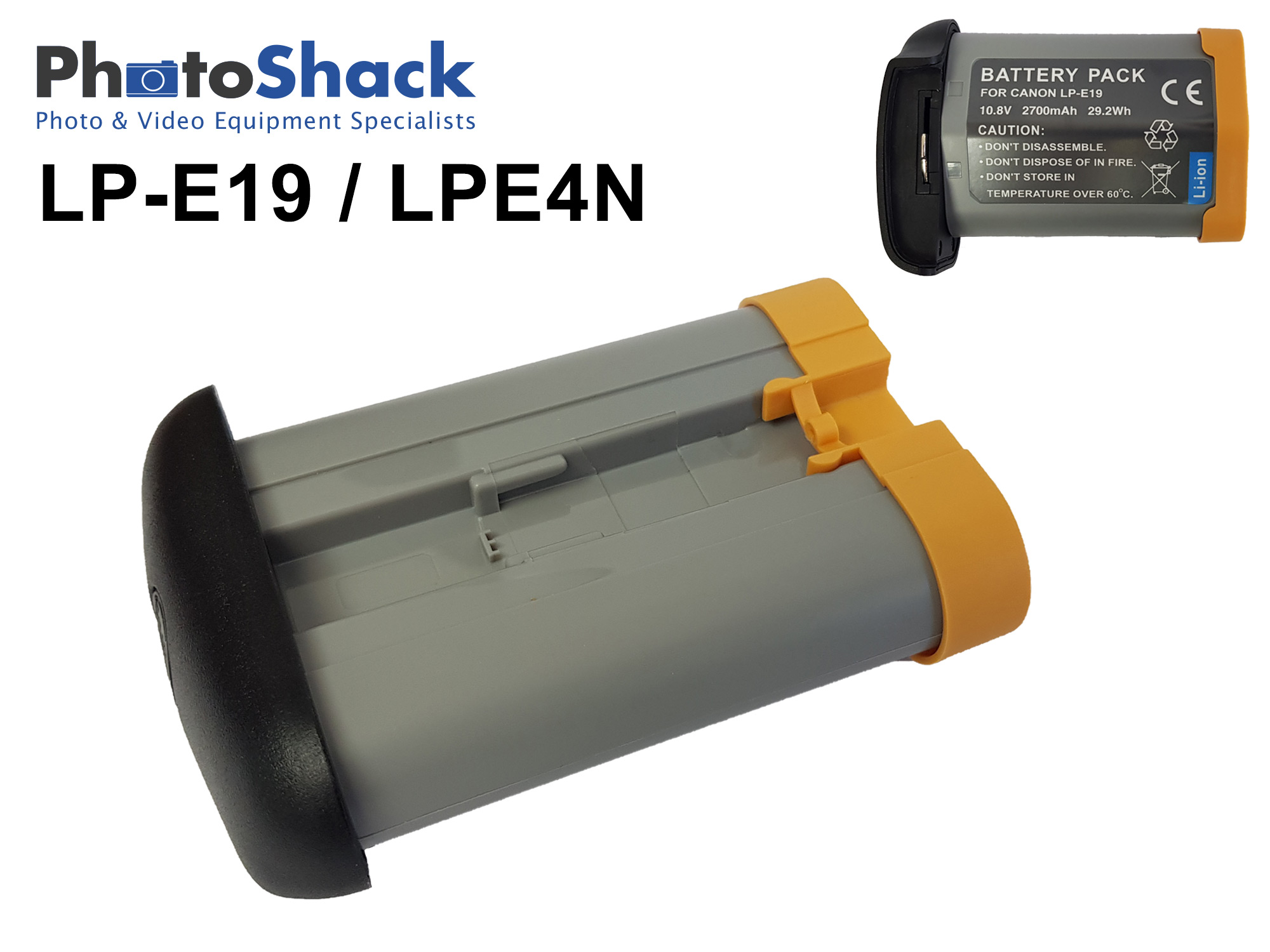 LP-E4N / LP-E19 Canon Battery for EOS 1D X, EOS 1D Mark IV, EOS 1D Mark III, EOS 1Ds Mark III