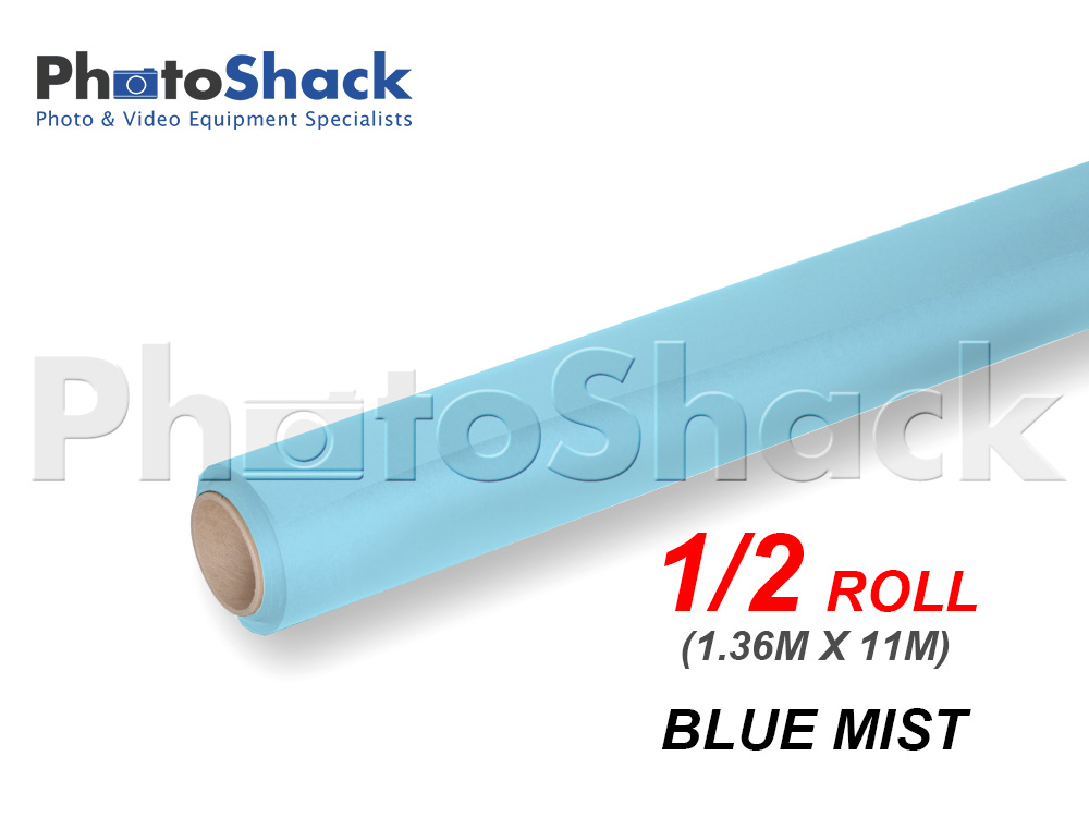 Paper Background Half Roll - Blue Mist