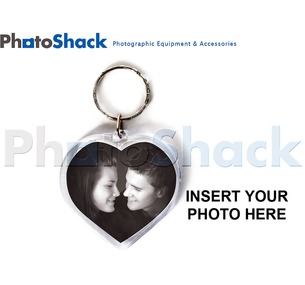Key Ring Heart Shape � insert your own pix