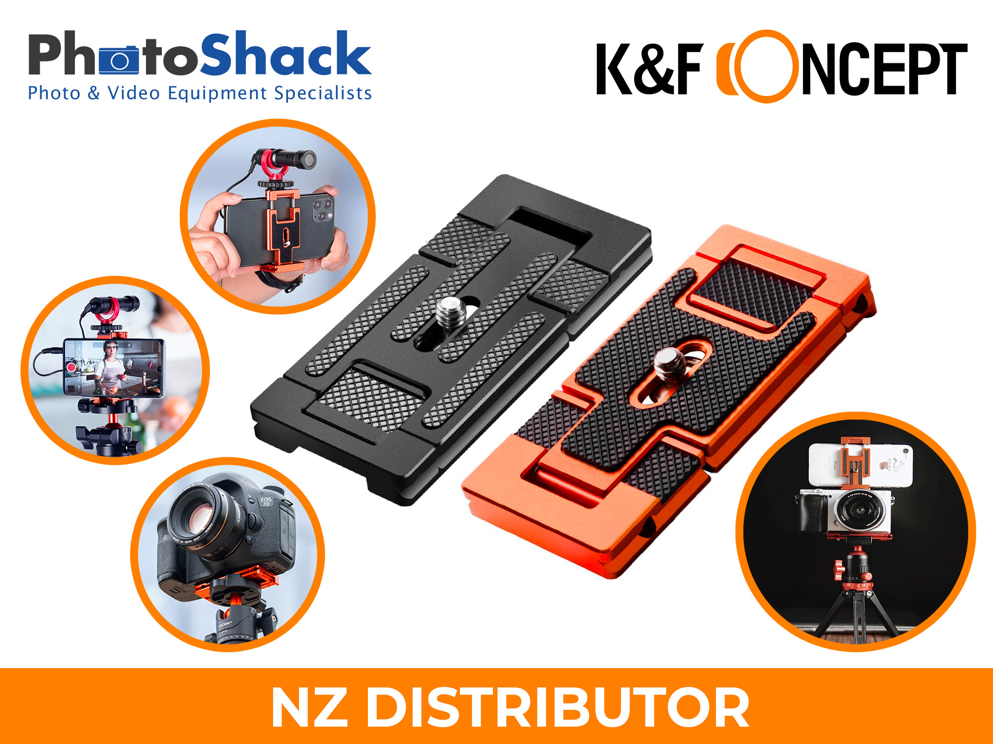 K&F All-in-one Quick Release Plate for Cameras and Smartphones