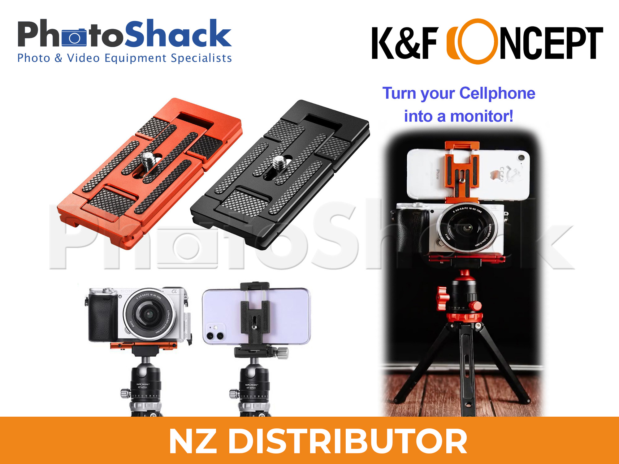 K&F All-in-one Quick Release Plate for Cameras and Smartphones