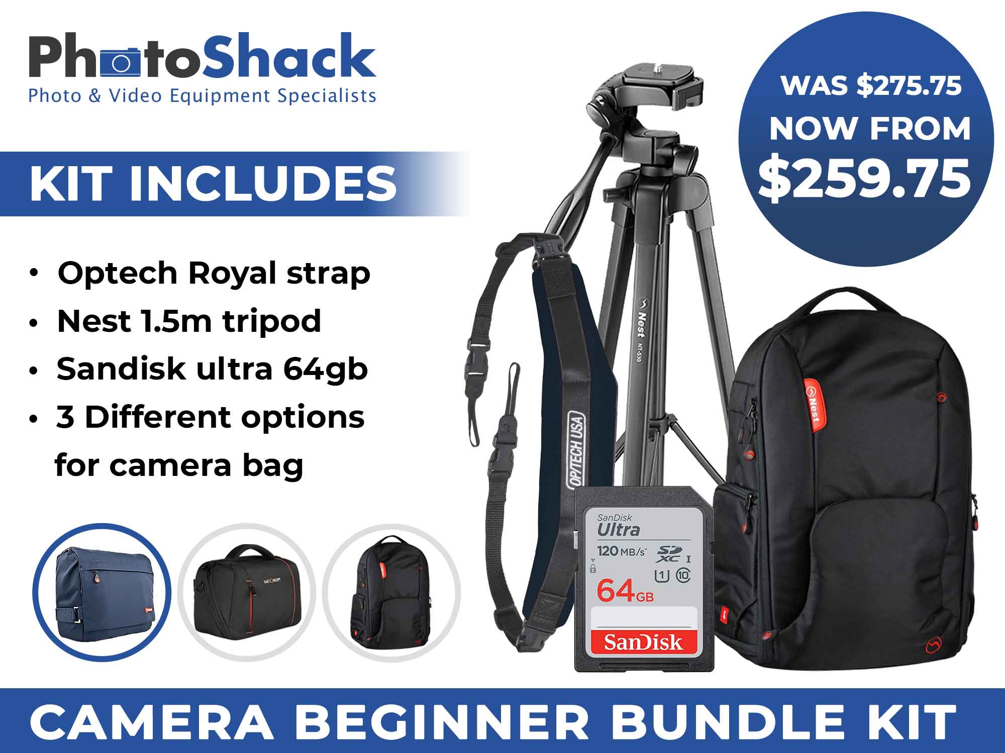 DSLR Camera Bundle Kit - Basic