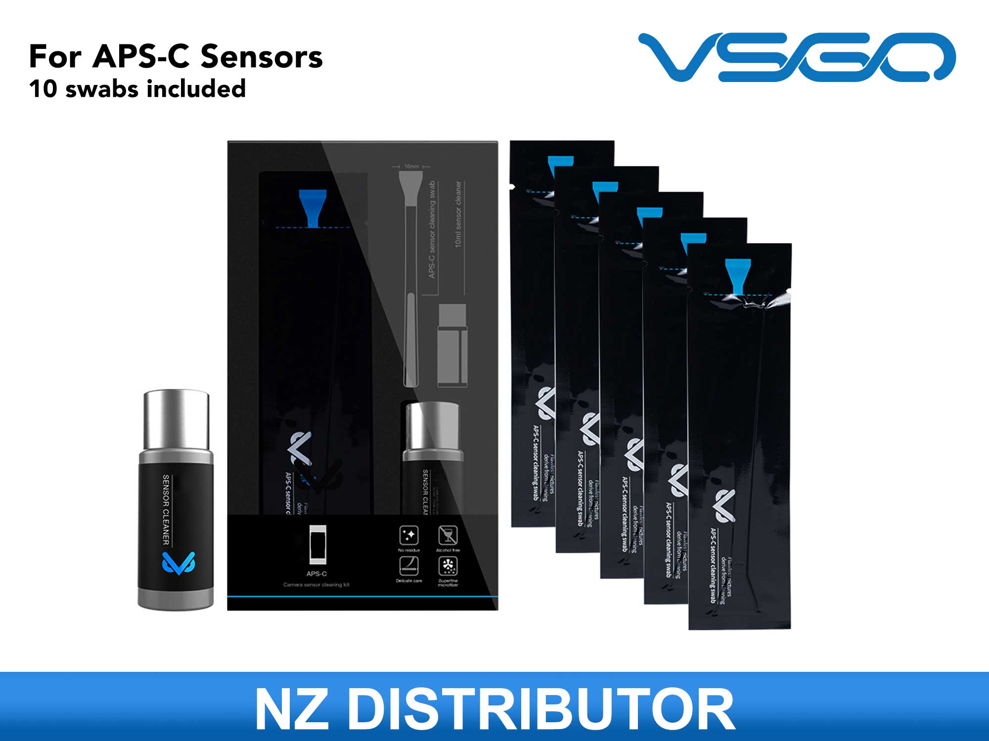 VSGO APS-C Sensor Cleaning Kit. Swabs + Solution