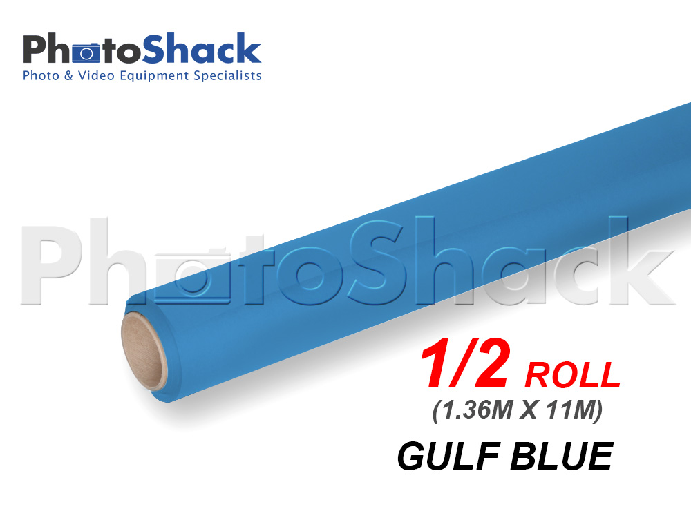 Paper Background Half Roll - Gulf Blue
