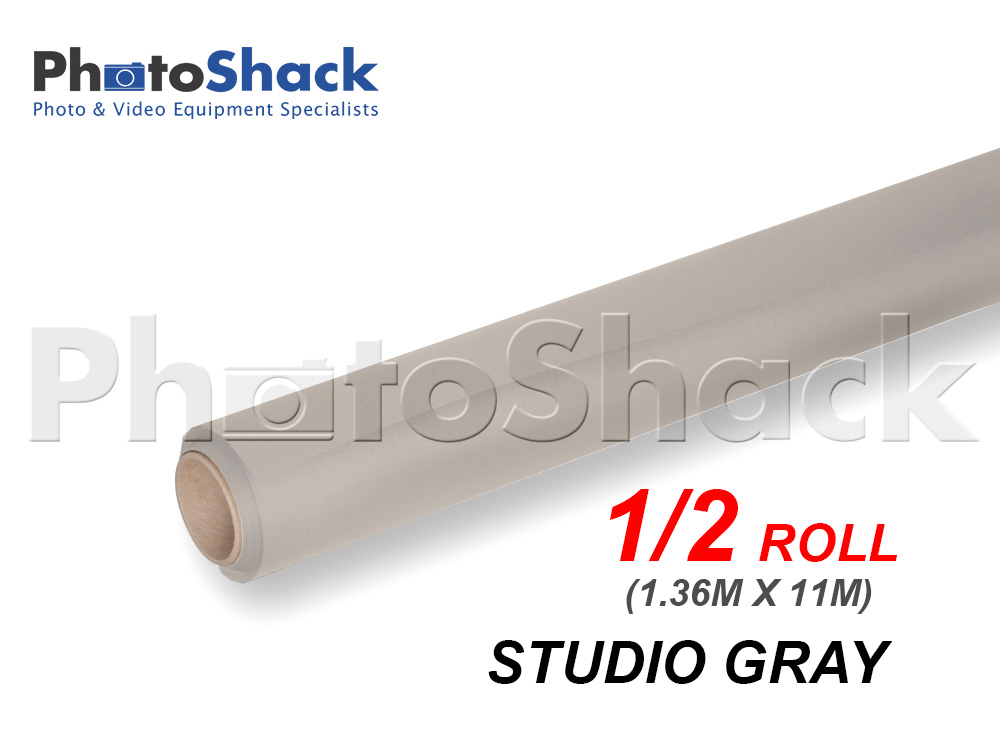 Paper Background Half Roll - Studio Gray