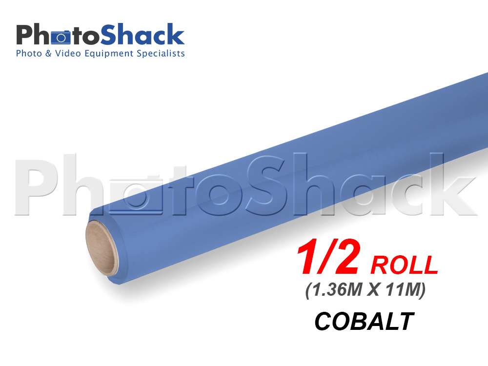 Paper Background Half Roll - Cobalt