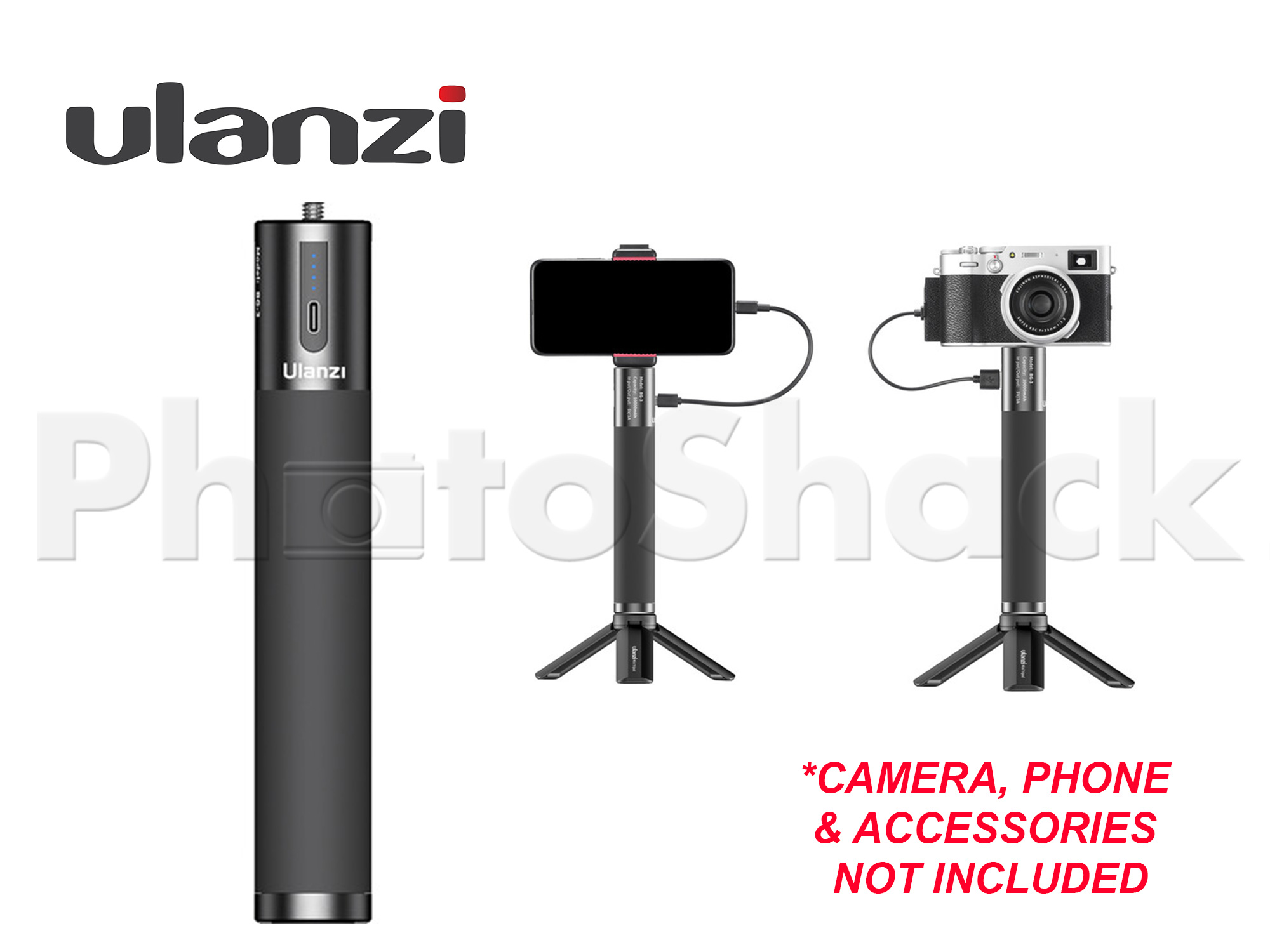 Power Bank Handgrip with Mini Tripod