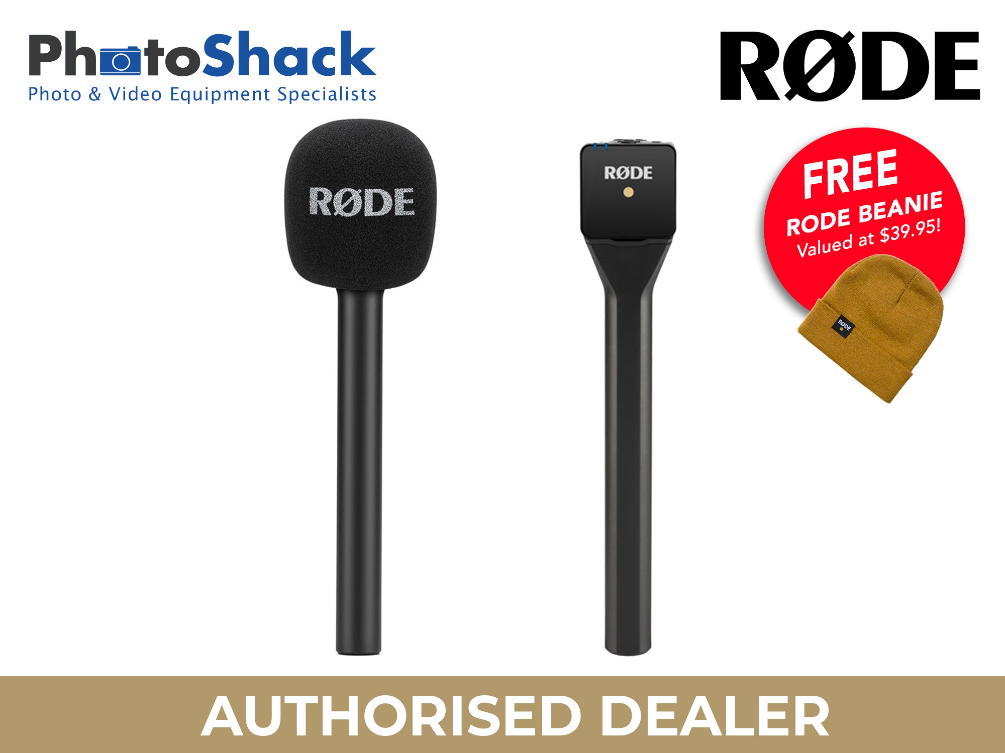 Rode Interview GO Handheld Microphone Adapter for Rode Wireless GO