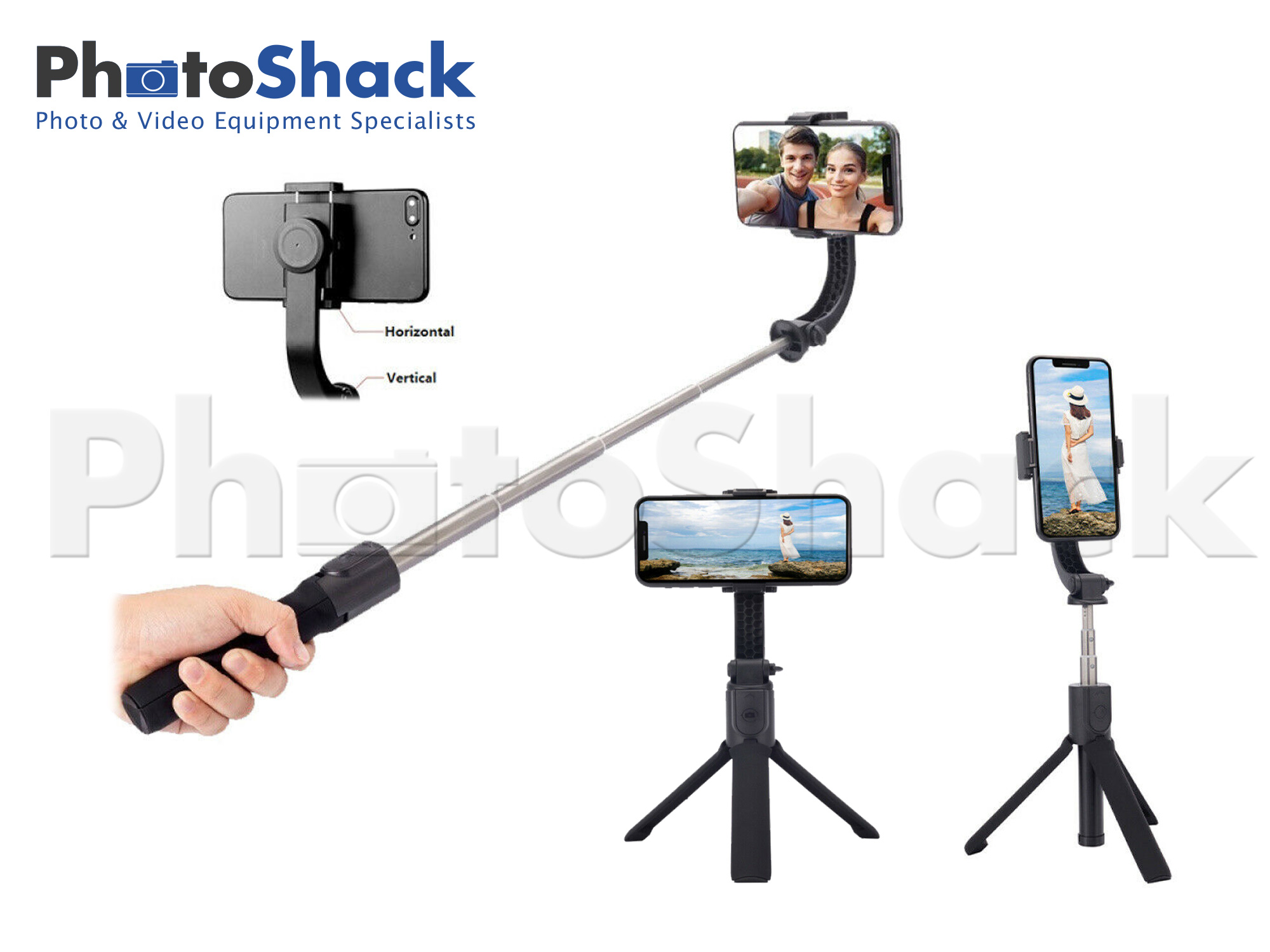 All-in-One Smartphone Tripod, Gimbal & Selfie Stick
