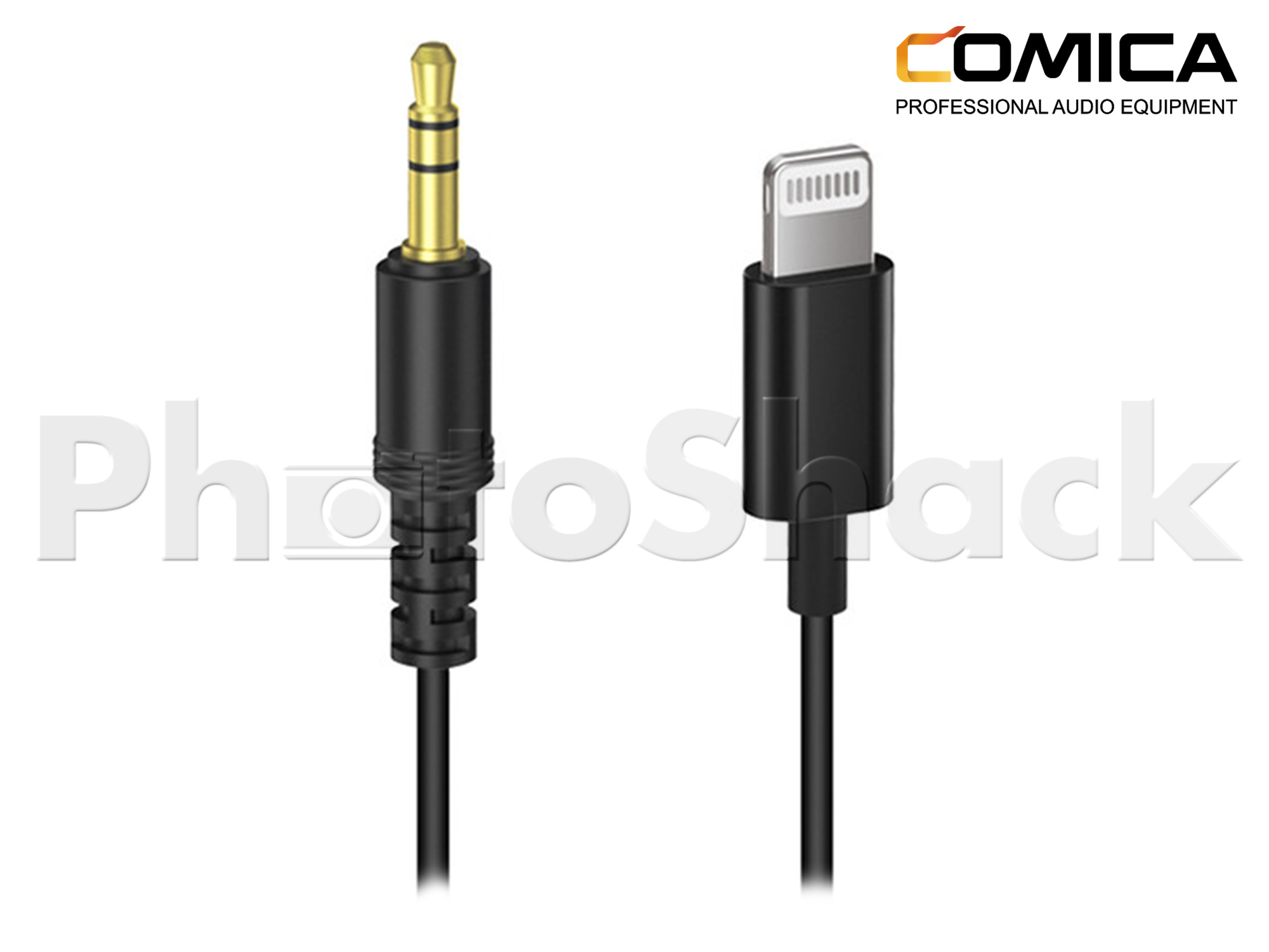 Comica Audio 3.5mm TRS to Lightning Connector for iPhone & Apple Devices