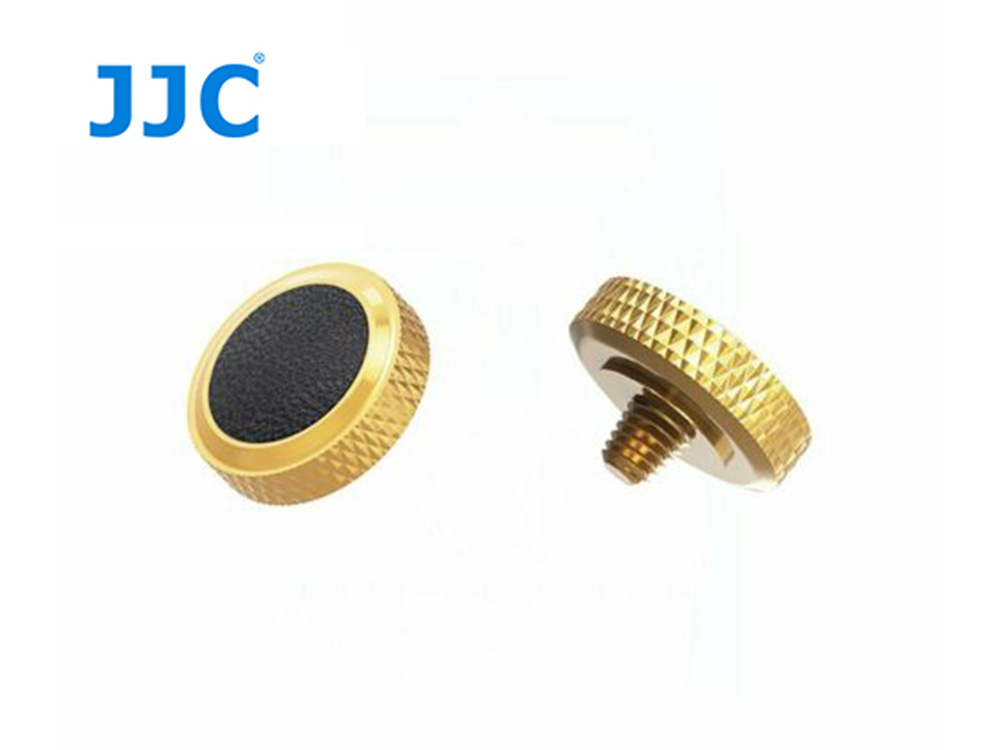 JJC Deluxe Soft Release Button Black and Gold