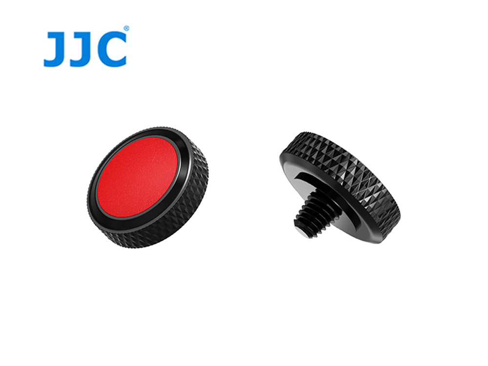 JJC Deluxe Soft Release Button Red and Black