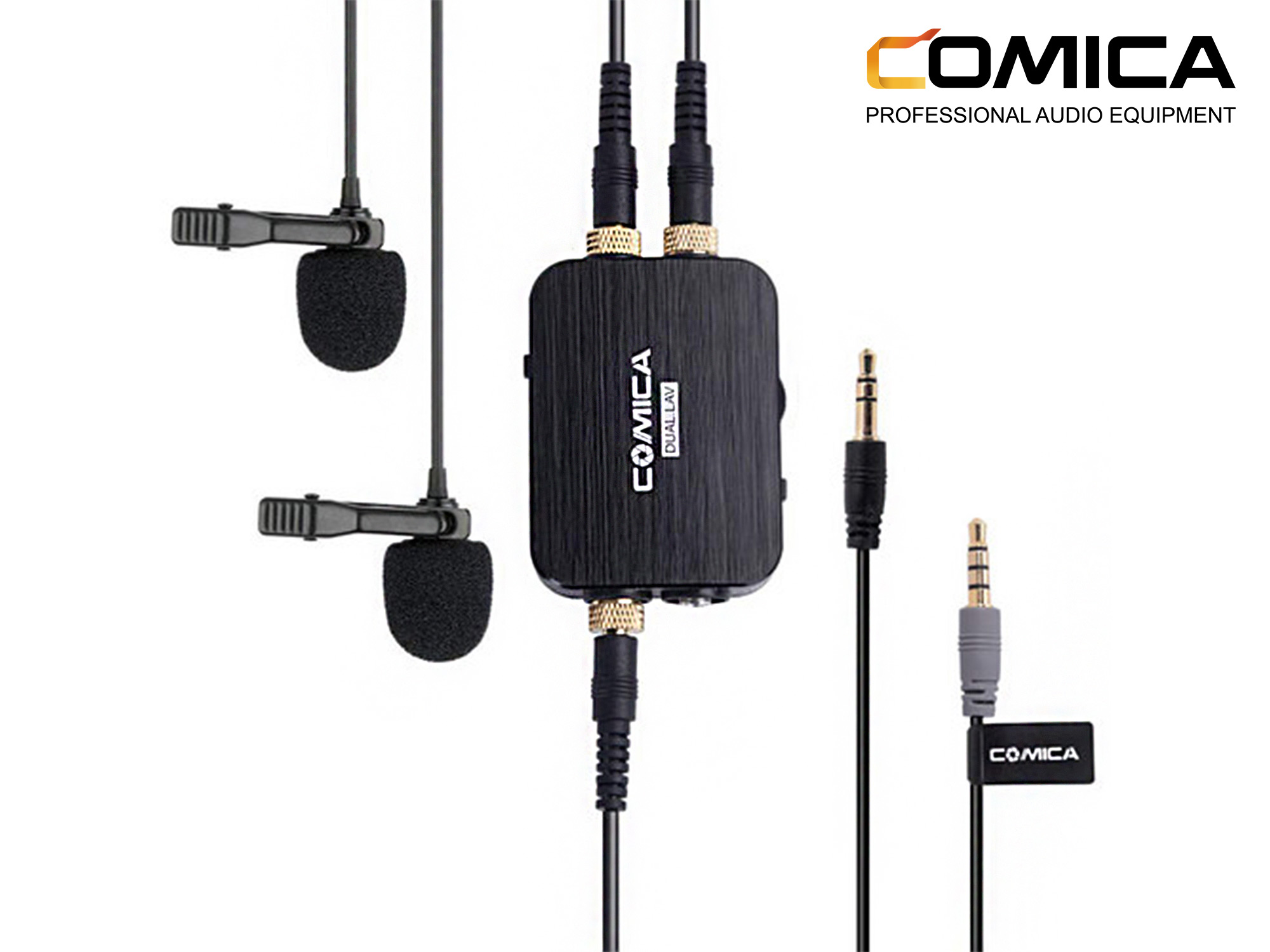 CVM-D02 Dual Omnidirectional Lavalier Microphones