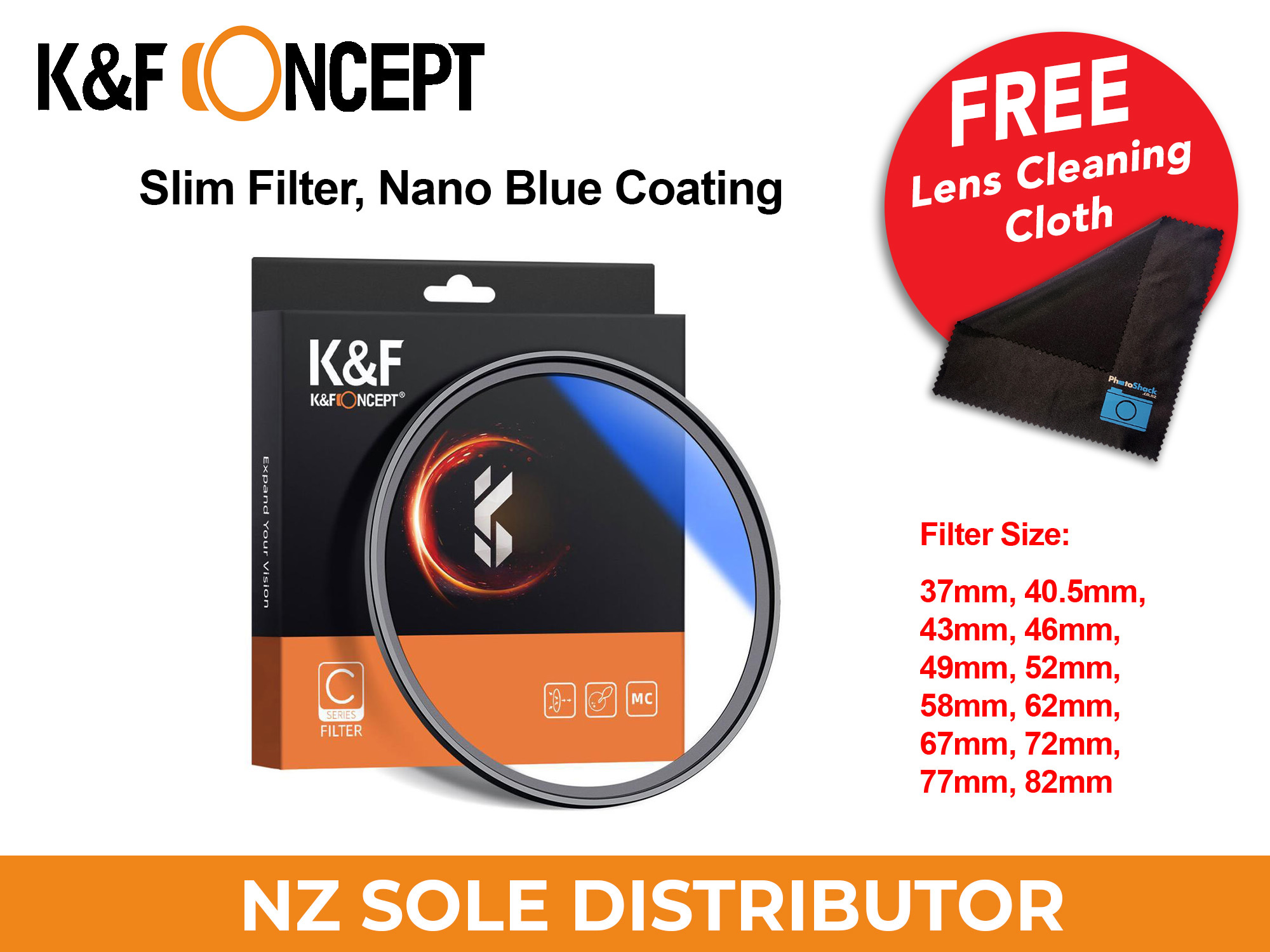 K&F Concept Blue Coated Slim MCUV