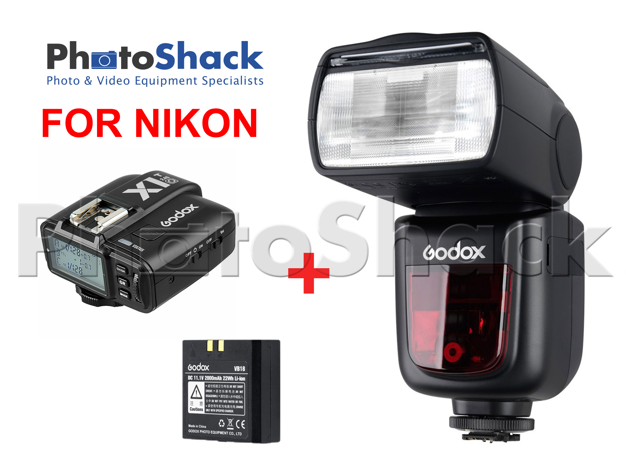 Godox V860II-N TTL Speedlight + X1T Ready-to-Shoot Bundle for NIKON