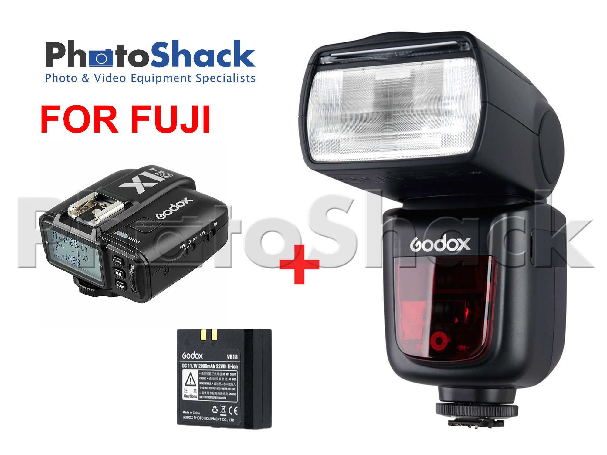 Godox V860II-F TTL Speedlight + X1T Ready-to-Shoot Bundle for FUJI