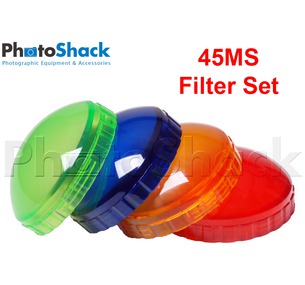 Color filters (4 colors): yellow, blue,red, green for Slave flash (45MS)