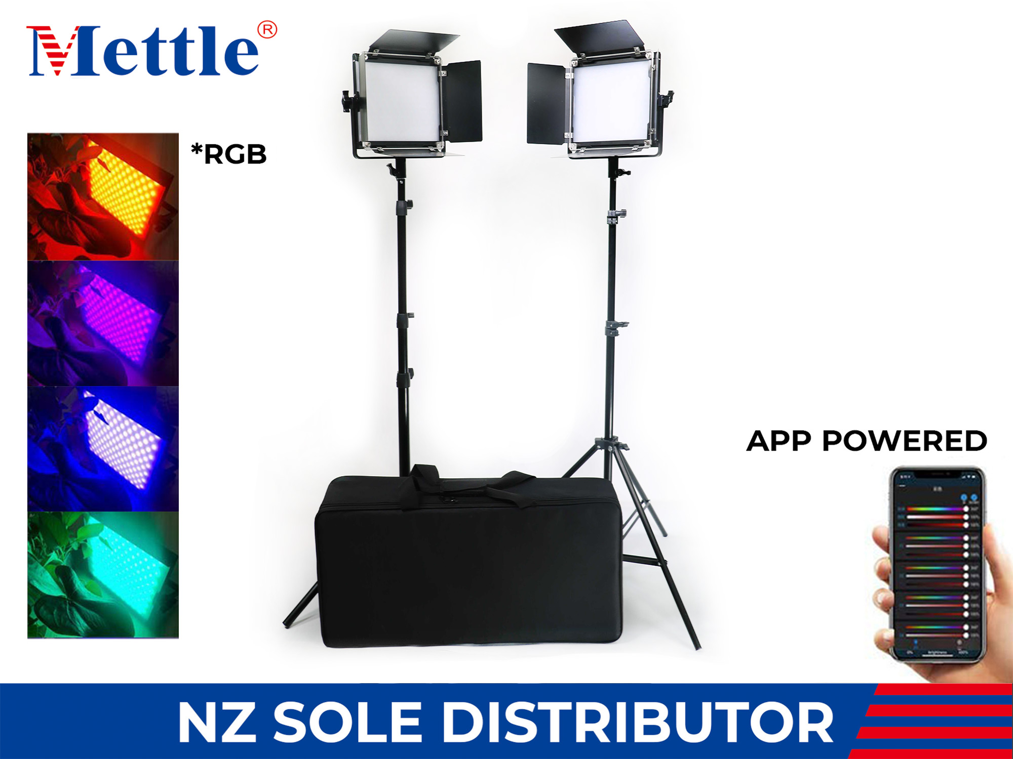 Mettle 2x SPL210C LED RGB Kit