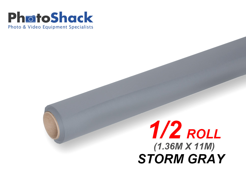 Paper Background Half Roll - Storm Gray