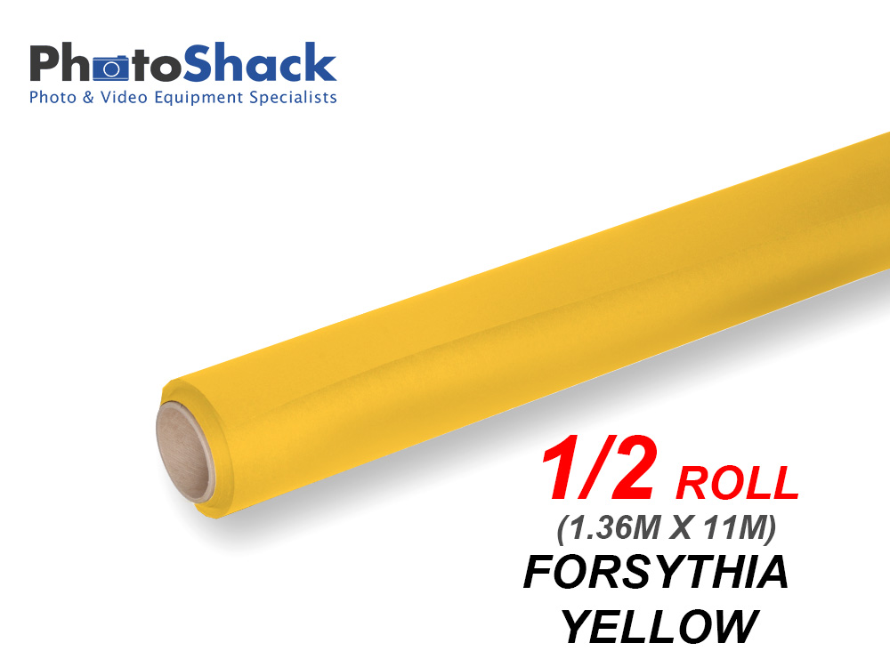 Paper Background Half Roll - Forsythia Yellow (Banana)