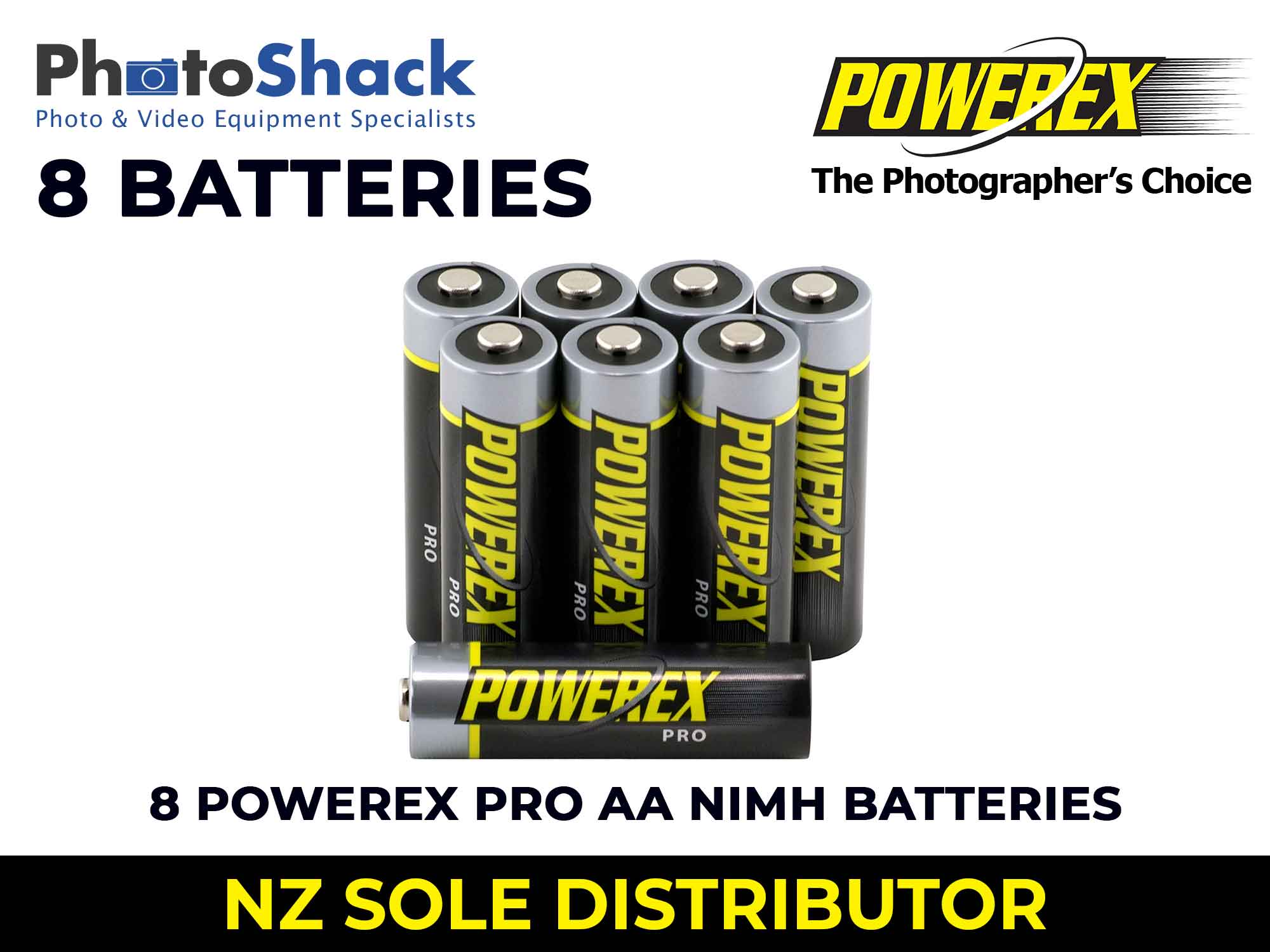Maha Powerex PRO - AA Batteries - 2,700mAh 8 Batteries