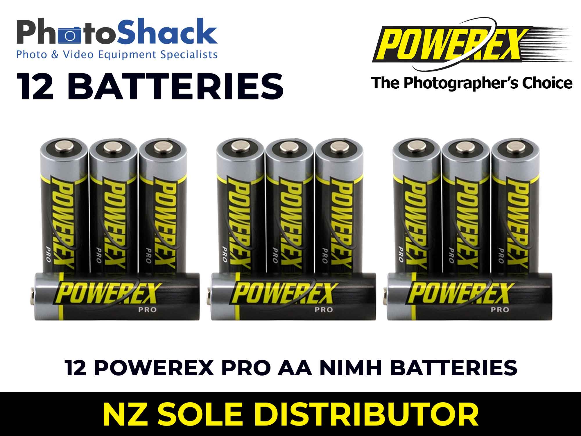 Maha Powerex PRO - AA Batteries - 2,700mAh 12 Batteries