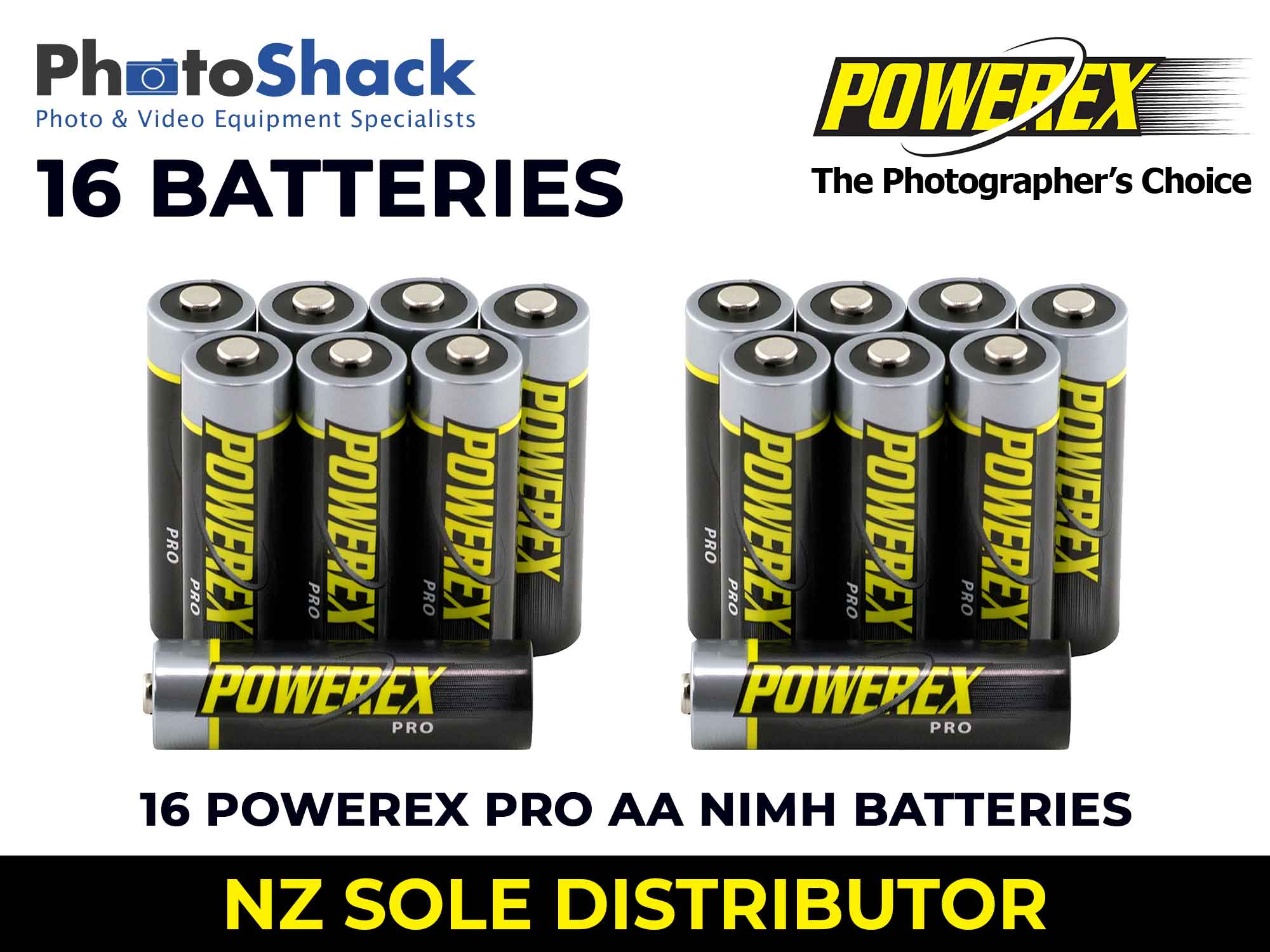 Maha Powerex PRO - AA Batteries - 2,700mAh 16 Batteries