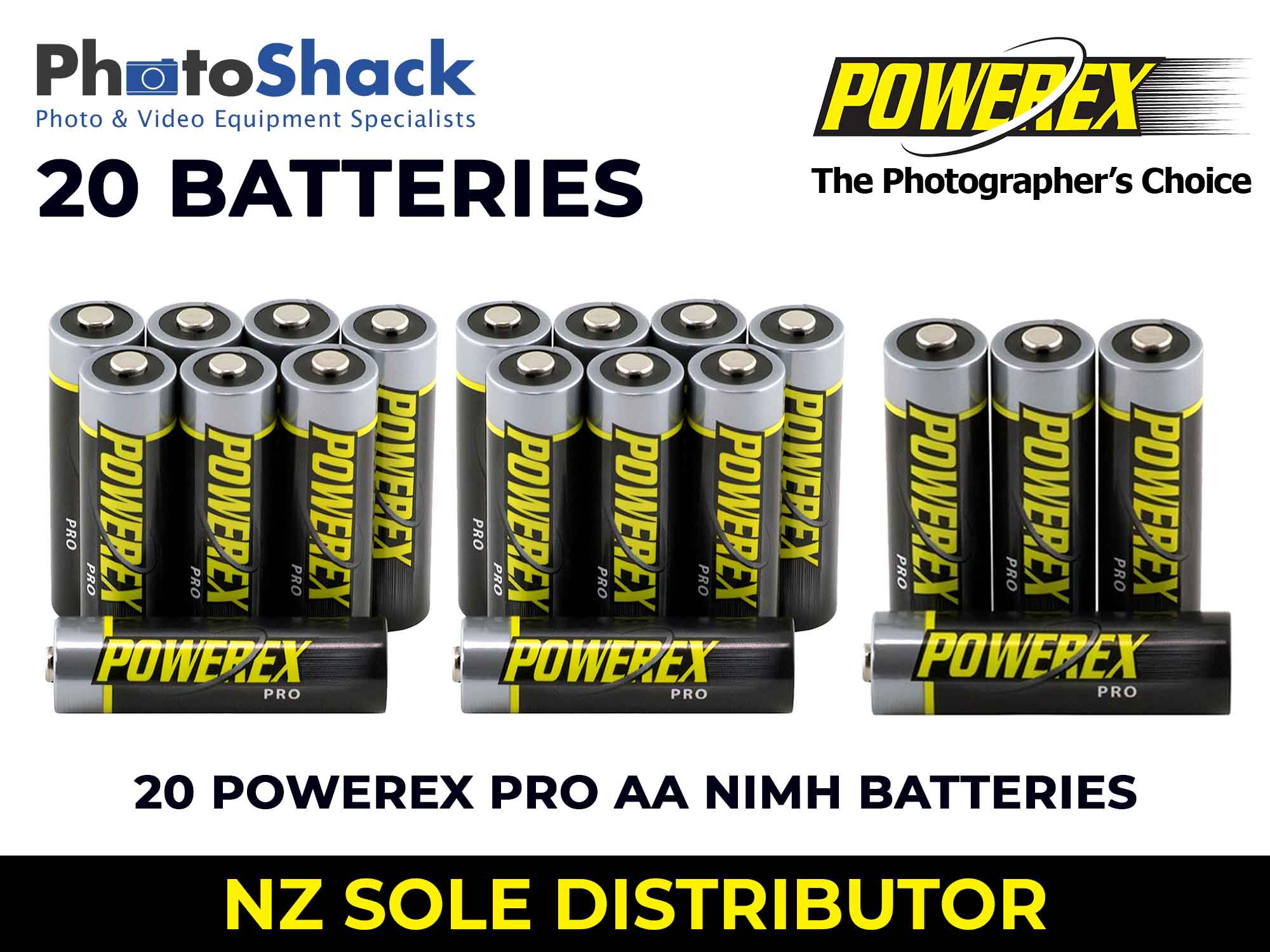 Maha Powerex PRO - AA Batteries - 2,700mAh 20 Batteries