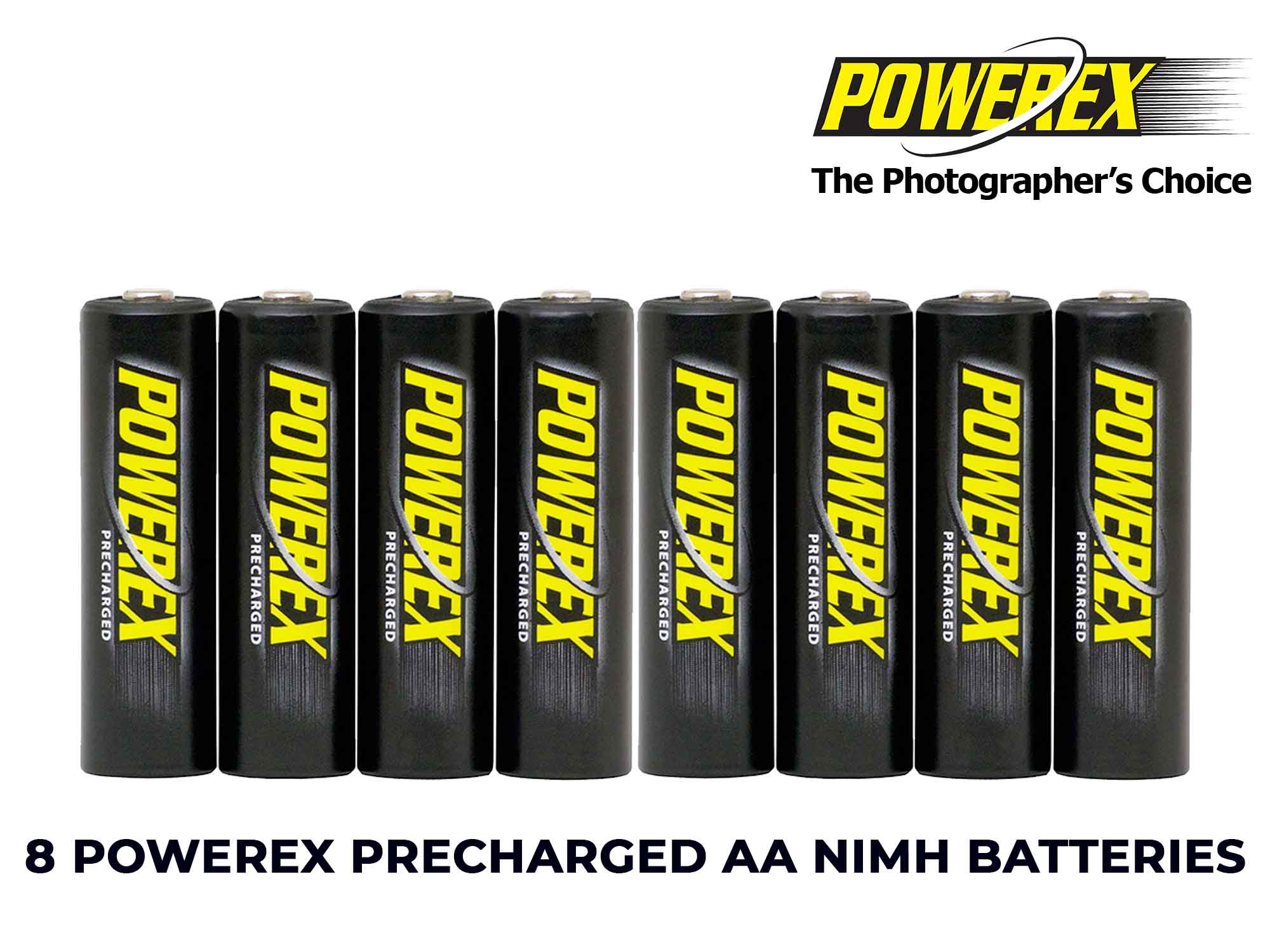 Maha Powerex PRECHARGED - AA Batteries - 2,600mAh 8pack