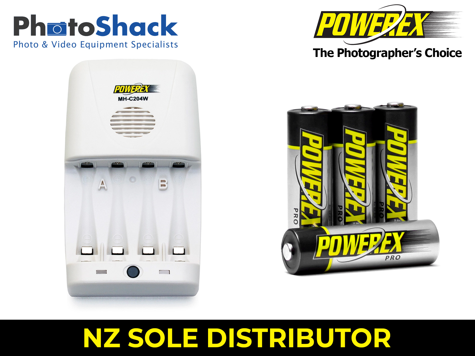 Travel Charger and AA Batteries 4 Batteries Set - 2,700mAh