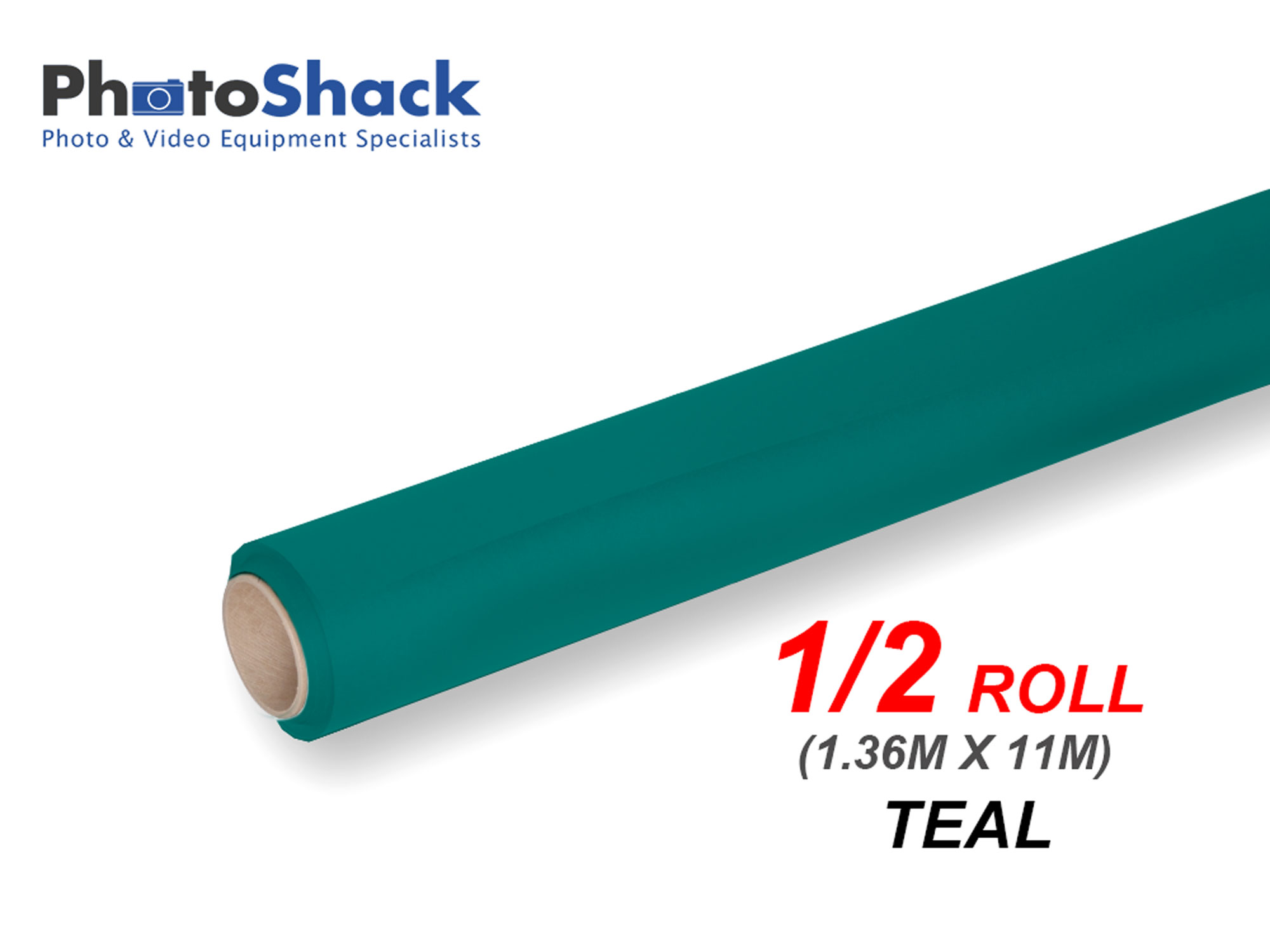 Paper Background Half Roll - Teal