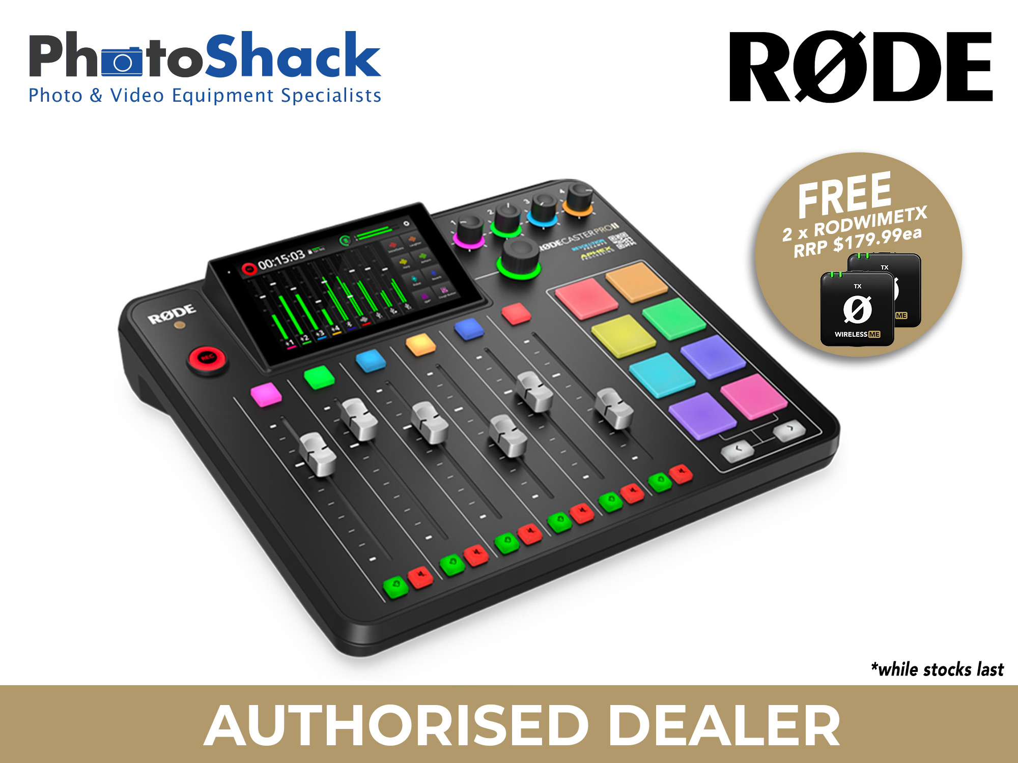 RODE Caster Pro II Integrated Audio Production Studio - FREE RODWIMETX (2)