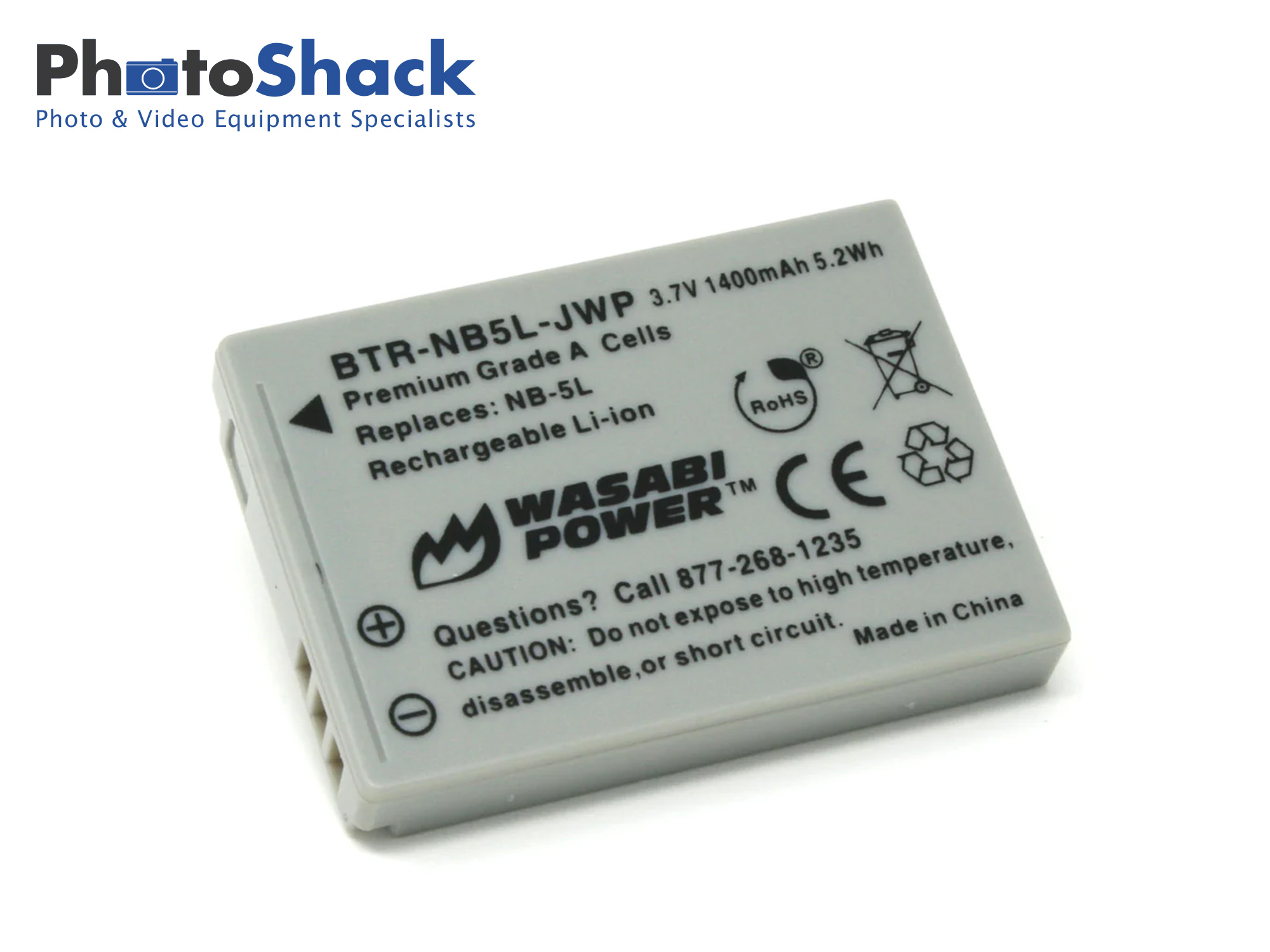 NB-5L Battery for Canon - Wasabi Power