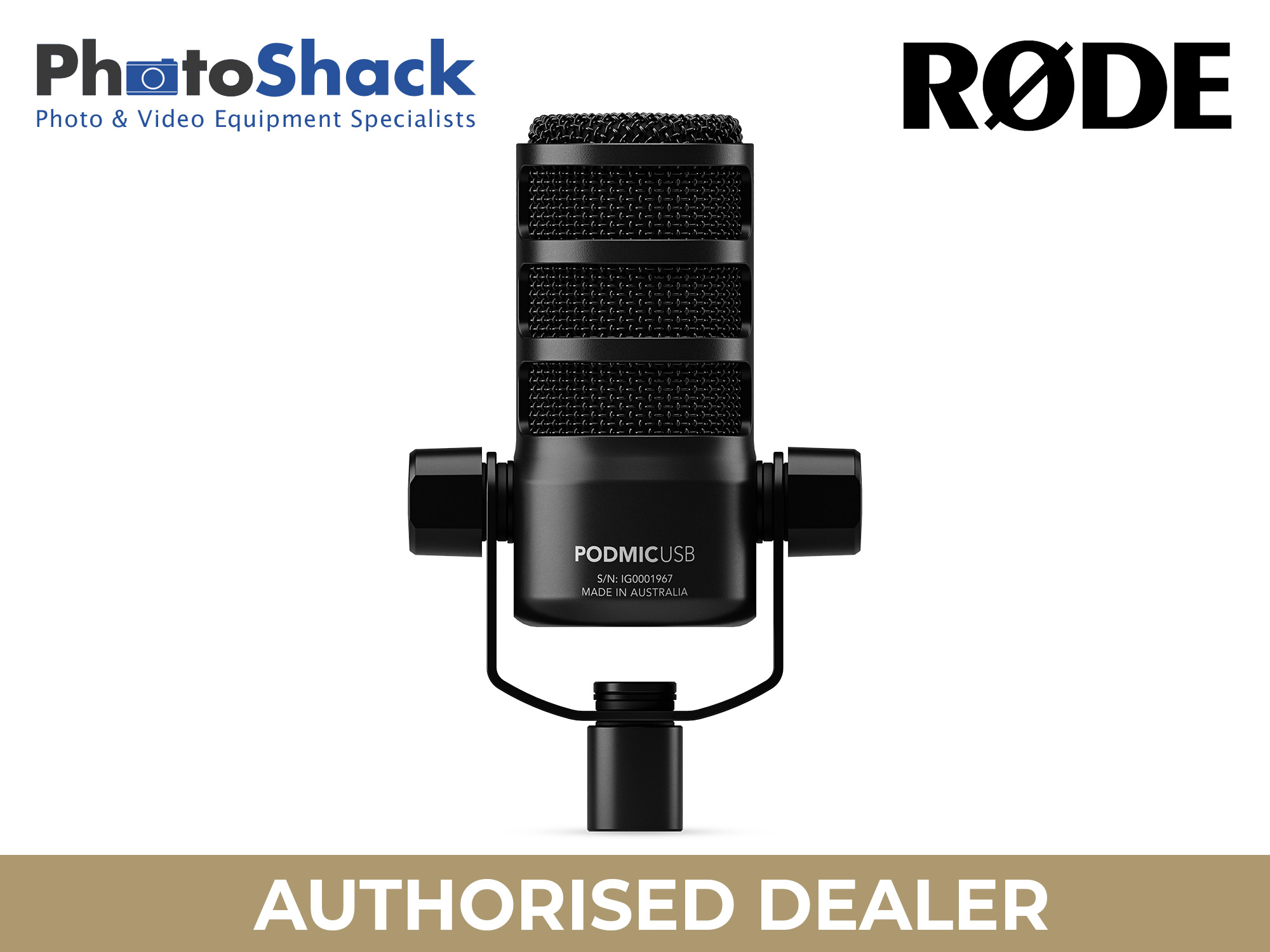 RODE PodMic USB Versatile Dynamic Broadcast Microphone