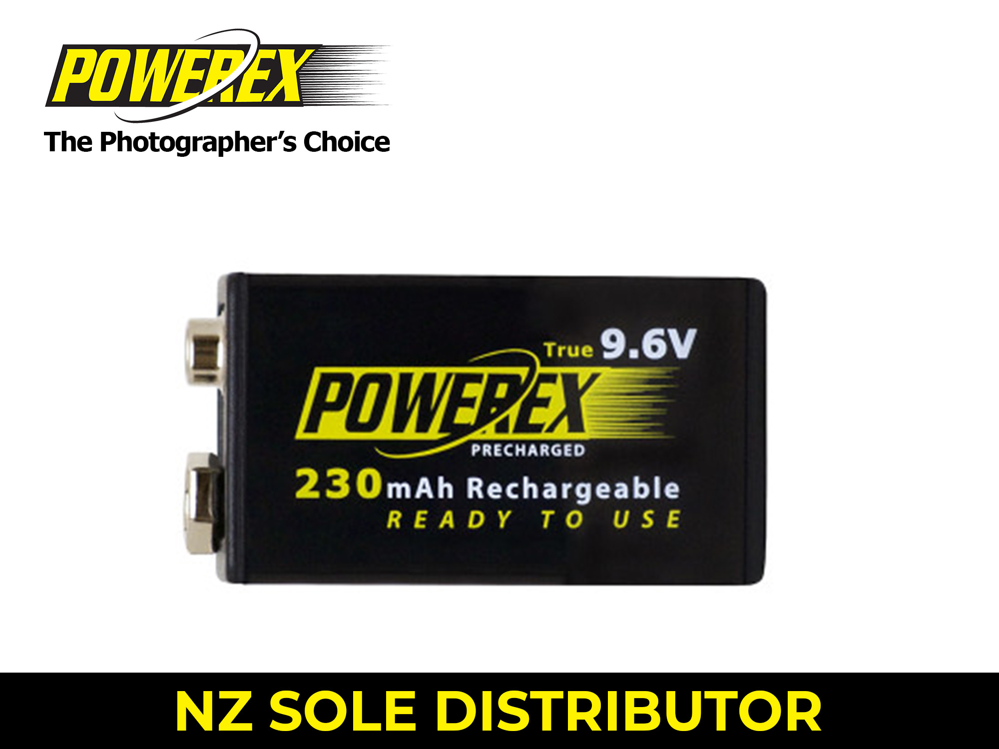 Maha Powerex PRECHARGED - 9.6V Battery - 230mAh