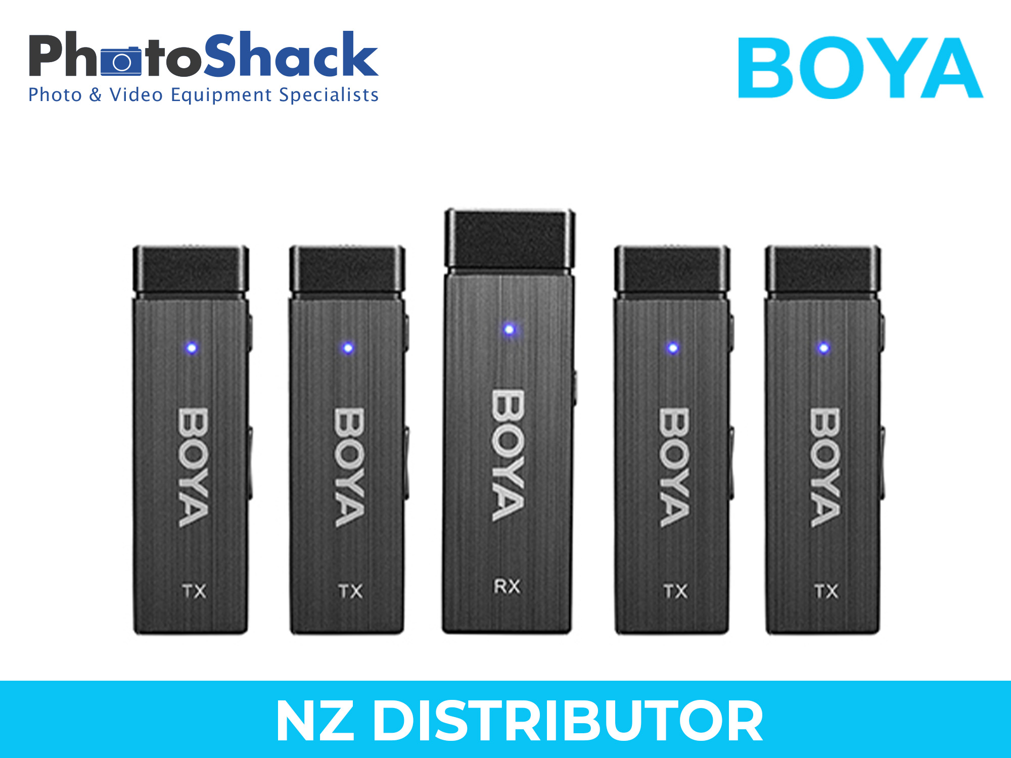 Boya BY-W4 Ultracompact Four-Channel Wireless Microphone System