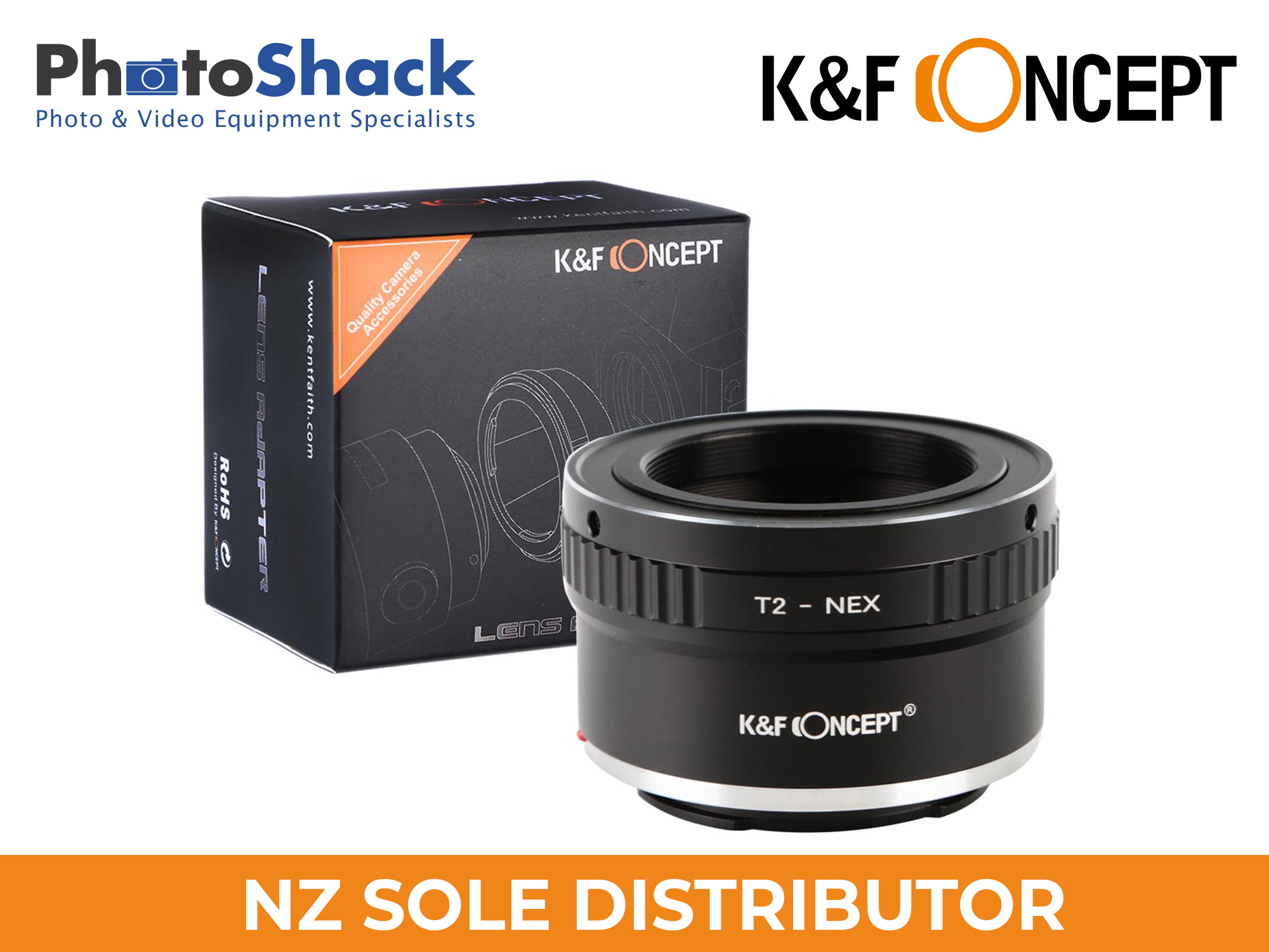 K&F T2 Lenses to Sony E Lens Mount Adapter
