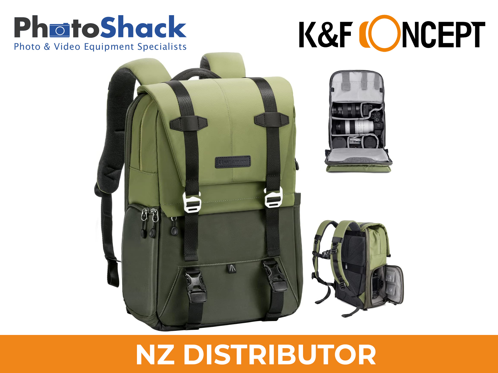 K&F Concept 20L Beta Photography Backpack, Army Green