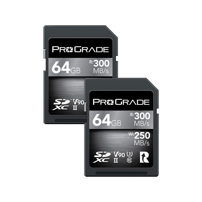 ProGrade Digital 64GB UHS-II SDXC Memory Card - 2 PACK