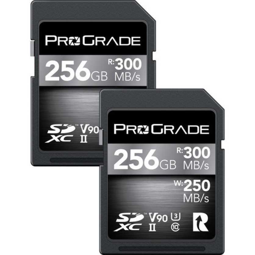 ProGrade Digital 256GB UHS-II SDXC Memory Card - 2 PACK