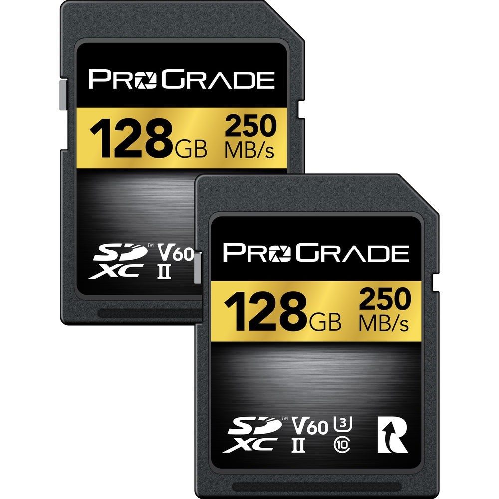 ProGrade Digital 128GB UHS-II SDXC Memory Card - 2 PACK