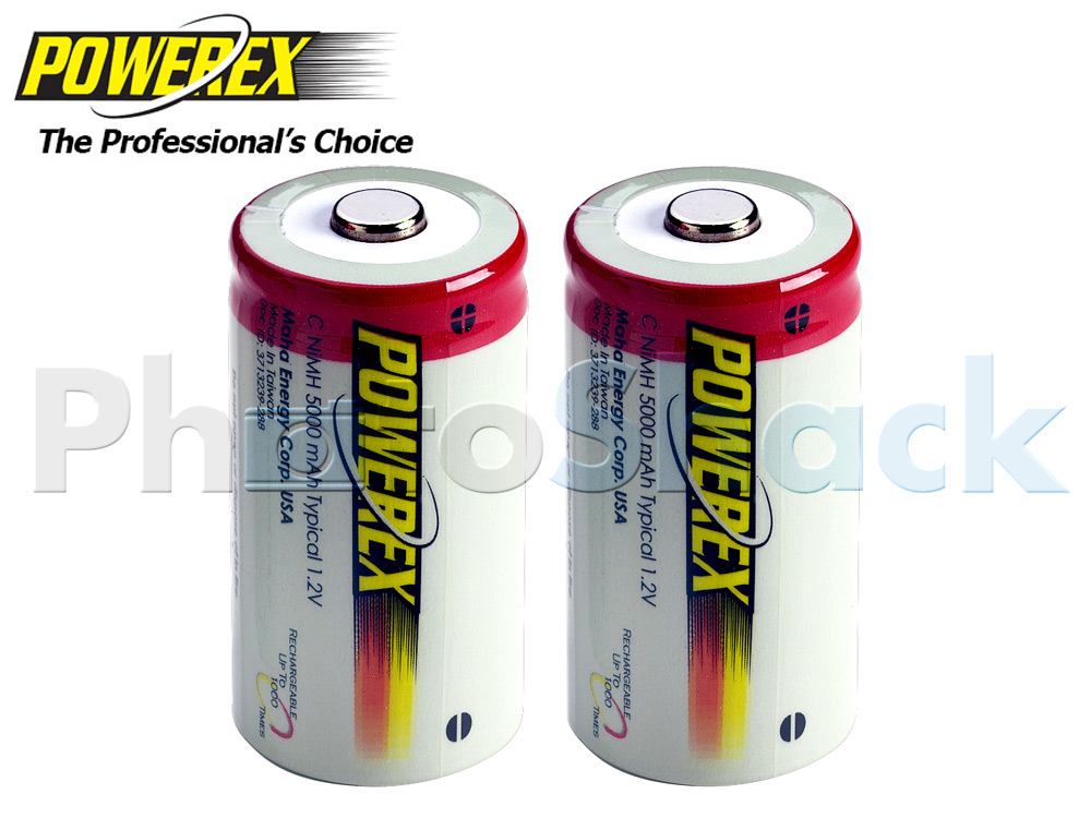 Maha POWEREX C Batteries - 5000mAh 2pack