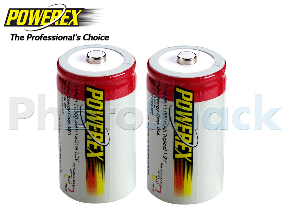 Maha POWEREX D Batteries - 11000mAh 2pack
