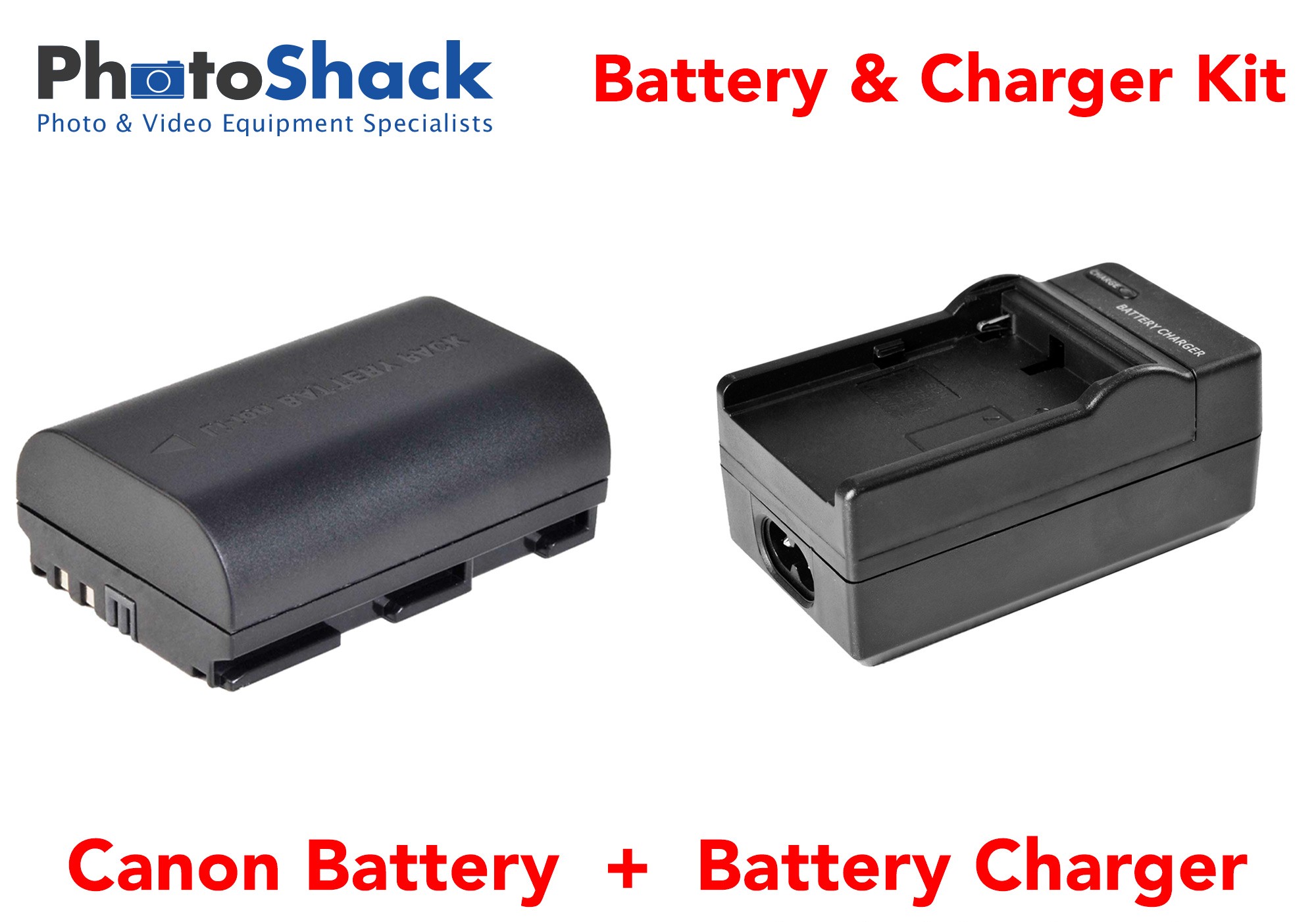 Charger & Battery Kit for Canon Cameras