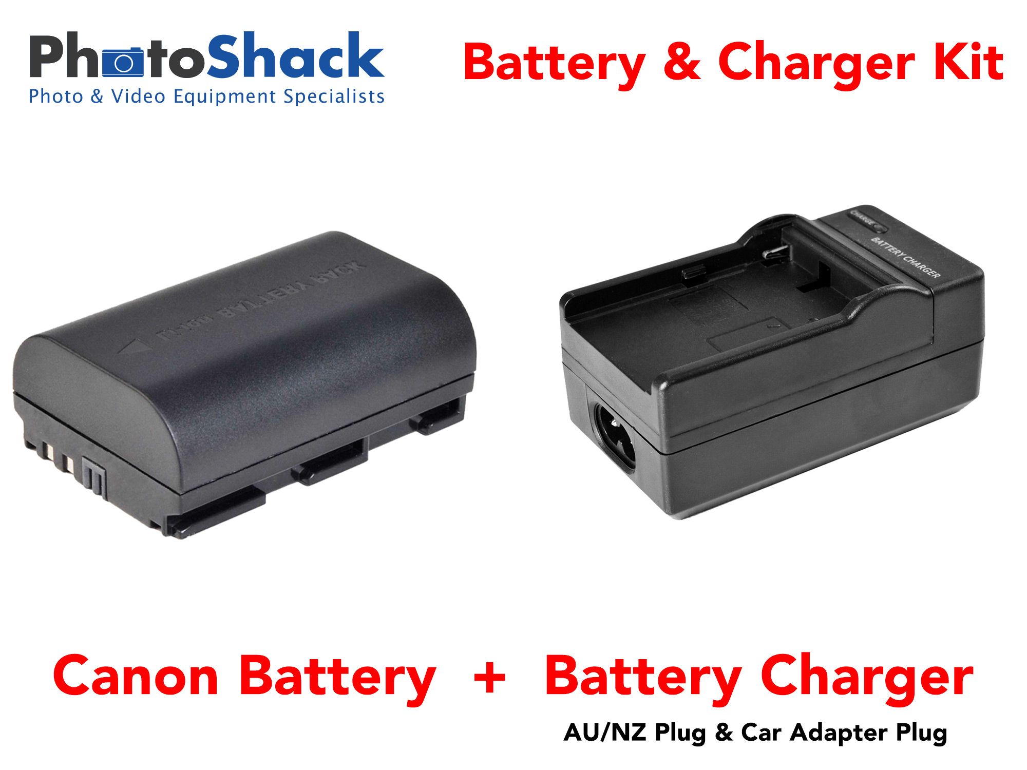 Charger & Battery Kit for Canon Cameras