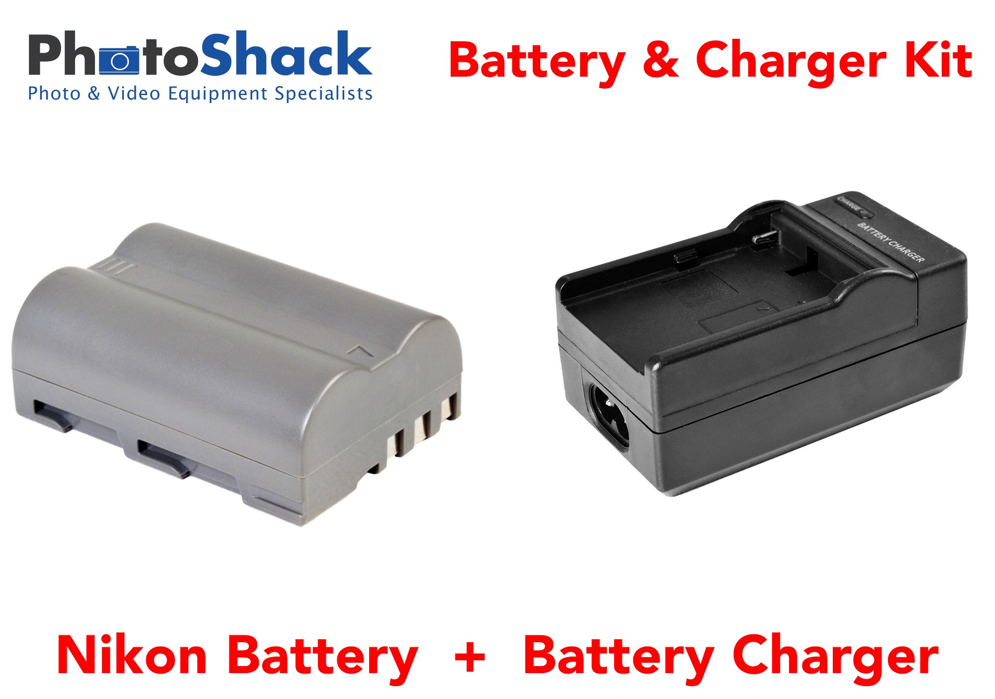Charger & Battery Kit for Nikon Cameras
