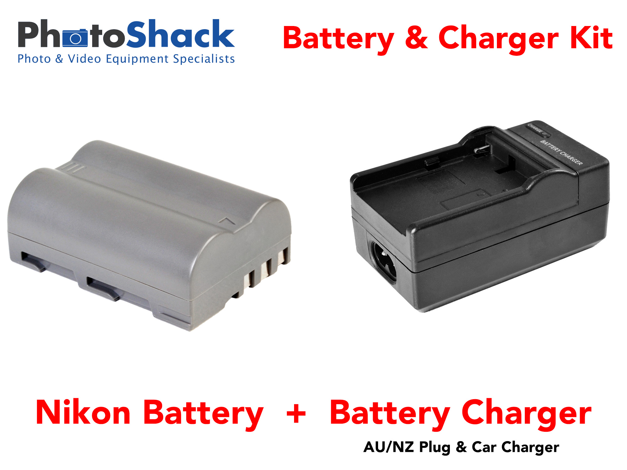 Charger & Battery Kit for Nikon Cameras