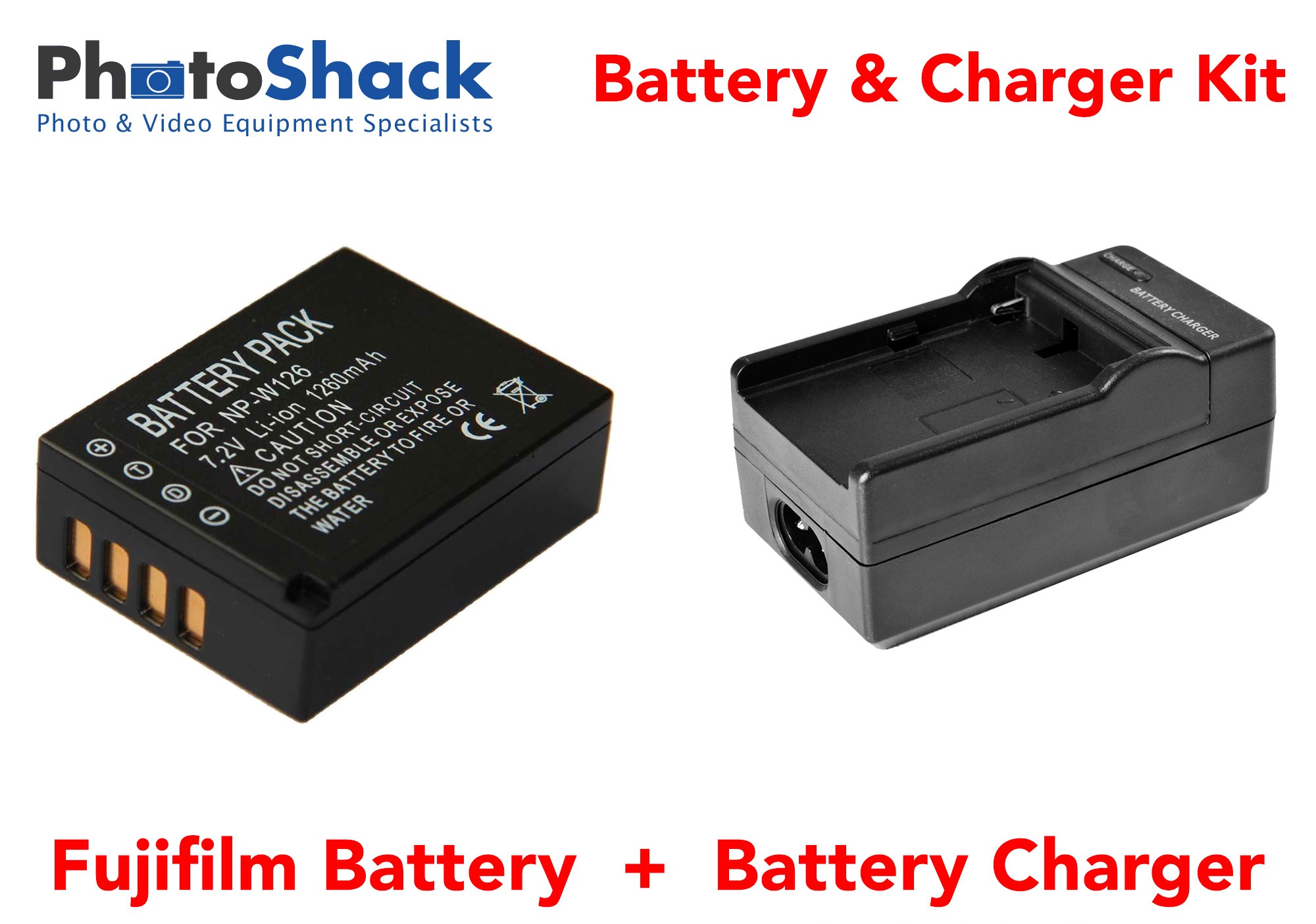 Charger & Battery Kit for Fujifilm Cameras