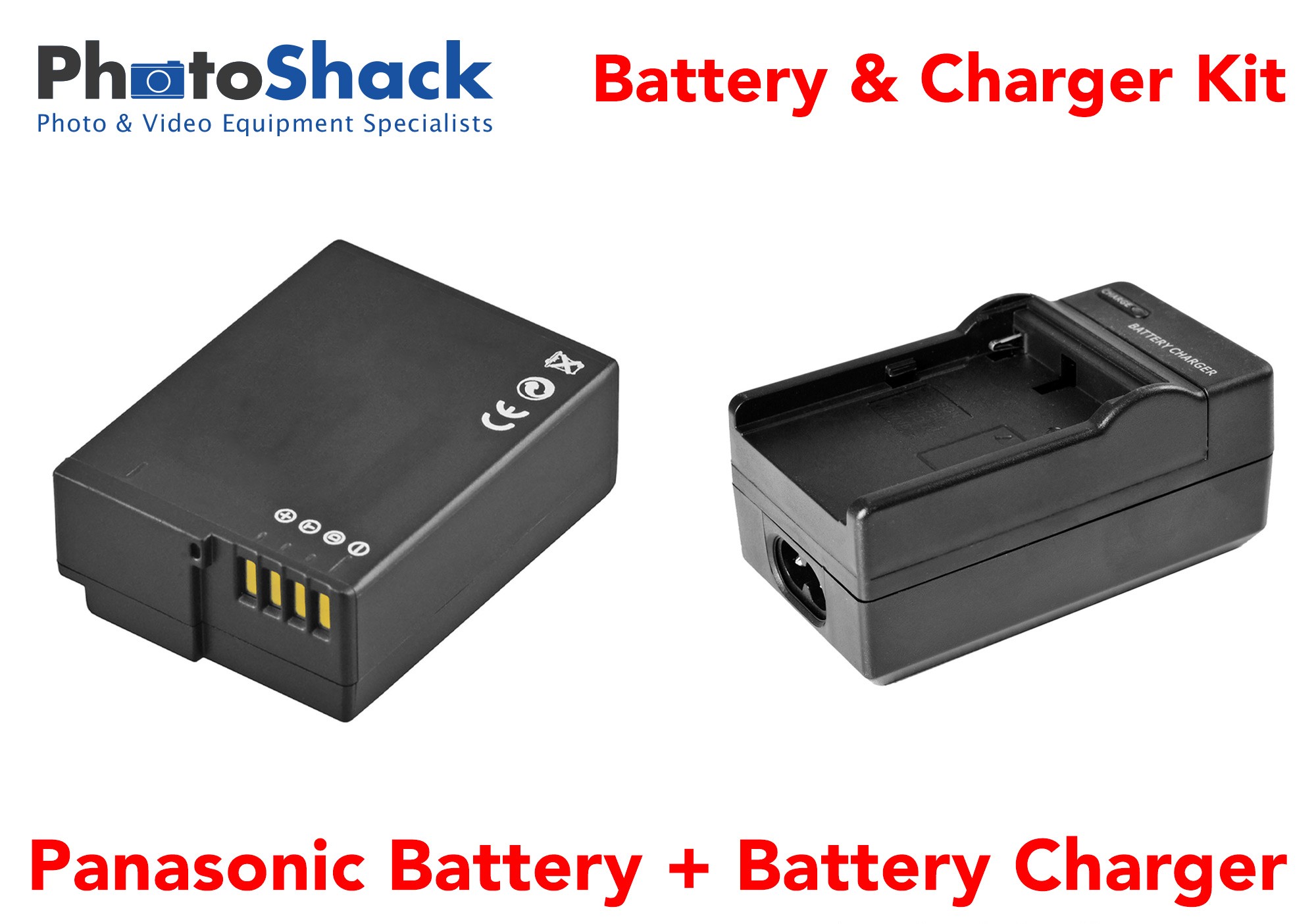 Charger & Battery Kit for Panasonic / Lumix Cameras